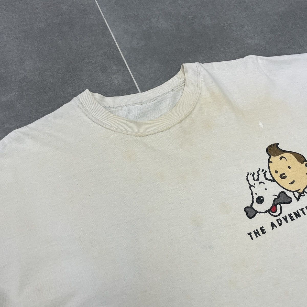 Vintage Vintage The Adventures Of Tintin T-Shirt Size M Size US M / EU 48-50 / 2 - 7 Thumbnail