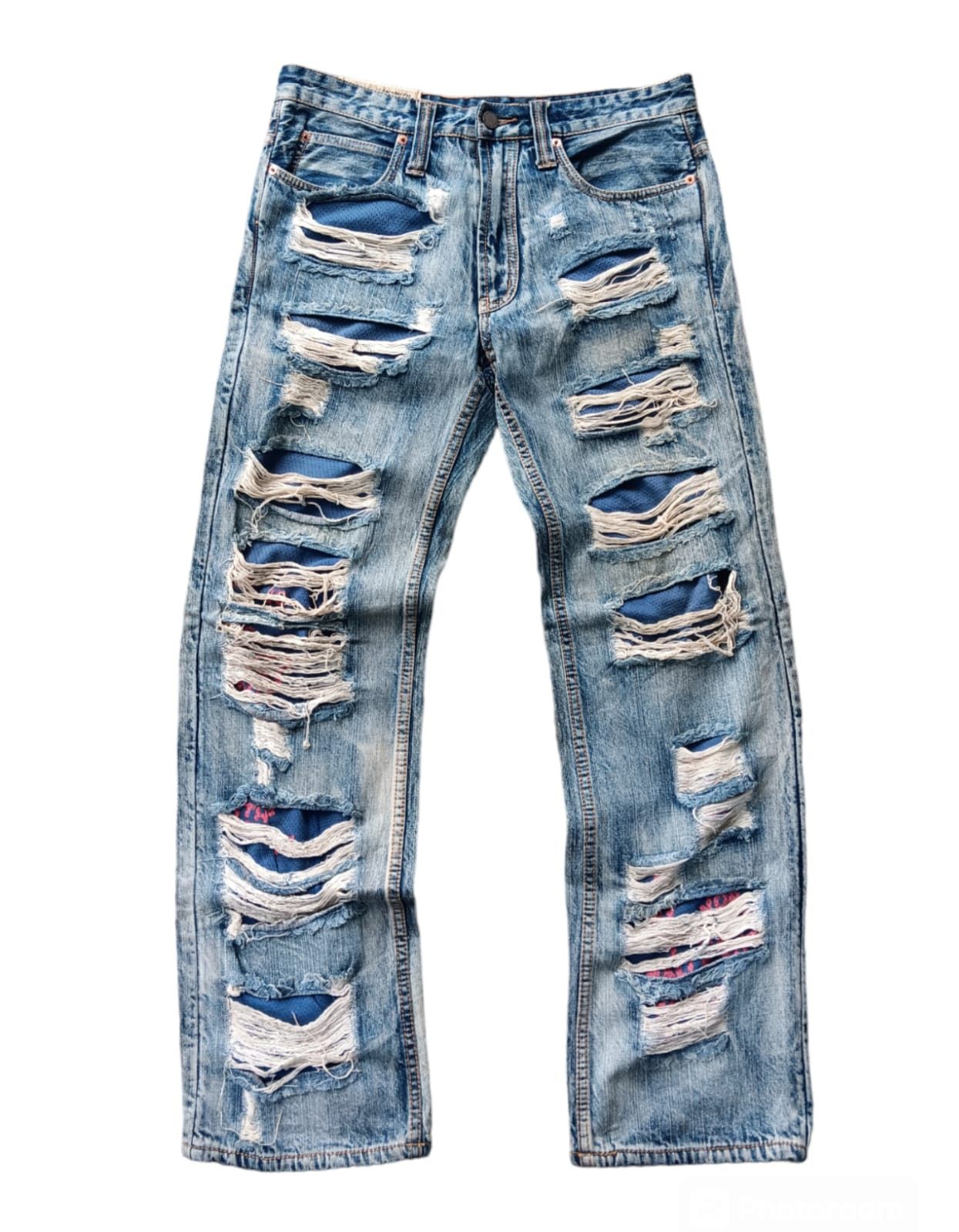 If Six Was Nine Double layered Tough jeans Smith distressed vintage jeans Size US 32 / EU 48 - 1 Thumbnail