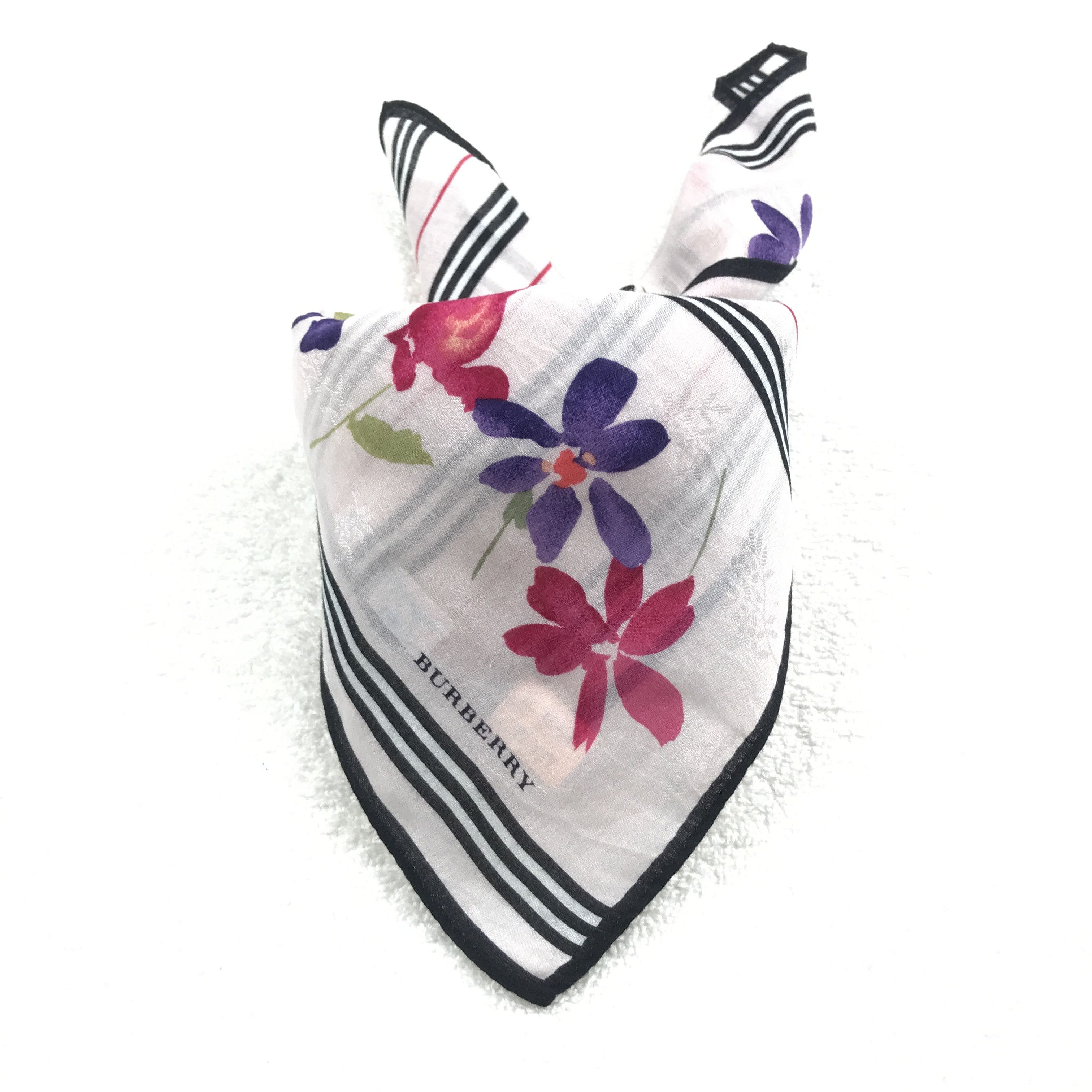 Burberry × Vintage Vintage Burberry Bandana Neckerchief Handkerchief Size ONE SIZE - 4 Thumbnail