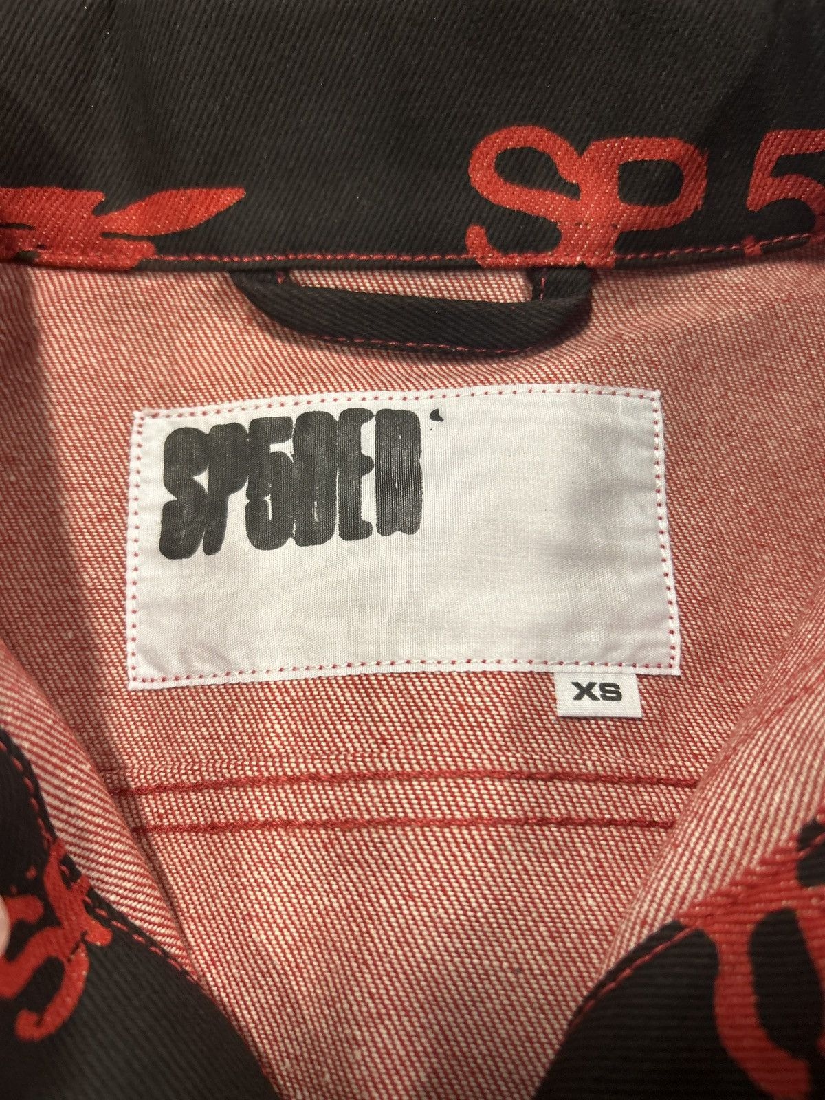 Sp5der Sp5der Sex AOP Denim Jacket Size US XS / EU 42 / 0 - 3 Thumbnail
