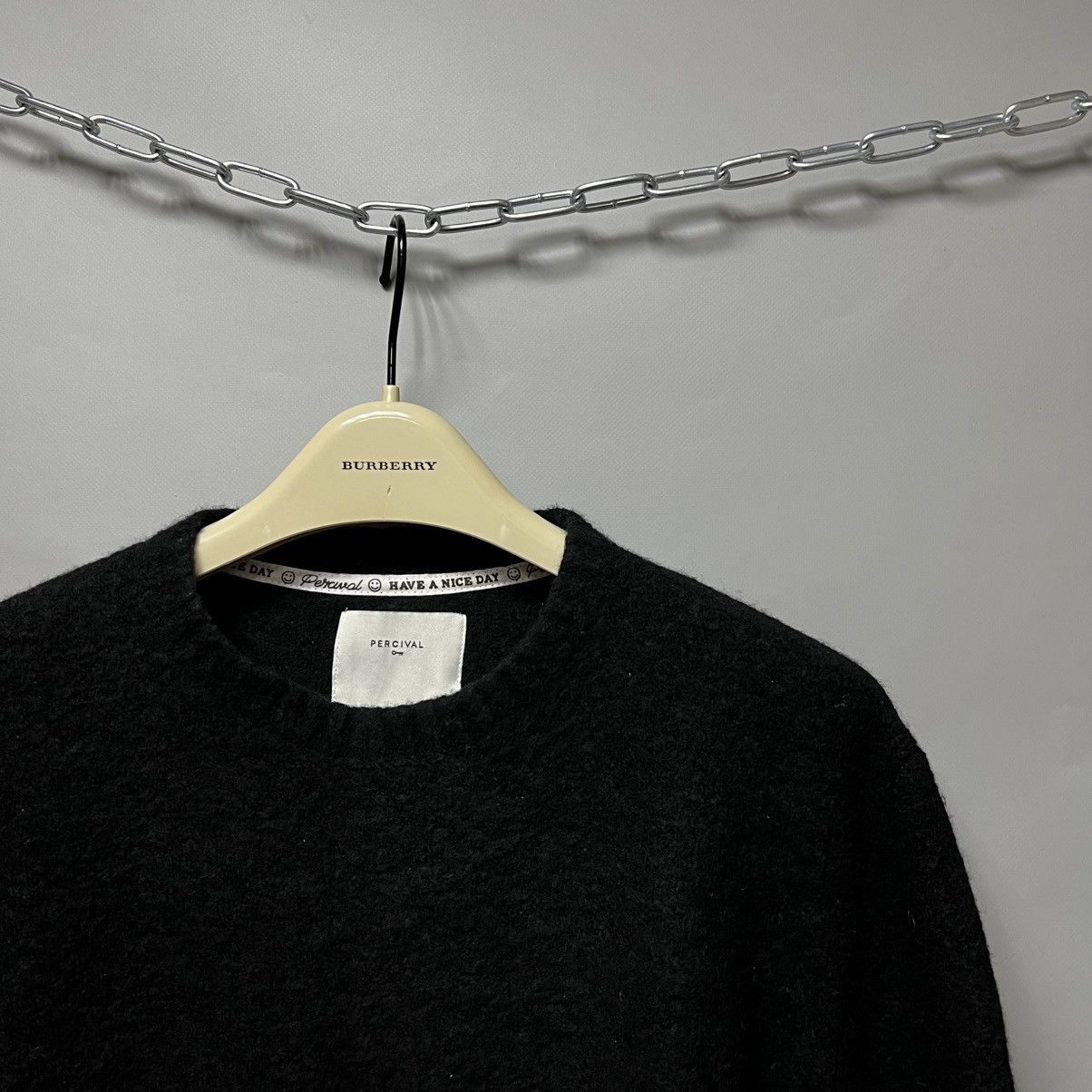 Percival Percival Mohair Wool Sweater Black Size US M / EU 48-50 / 2 - 2 Thumbnail