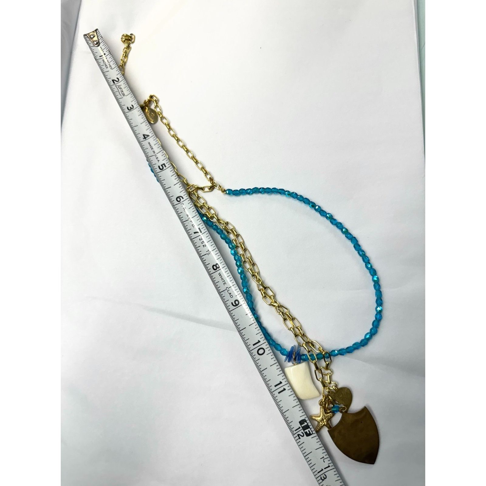 Vintage Vintage aloha blue bead multi strand necklace Size ONE SIZE - 4 Thumbnail