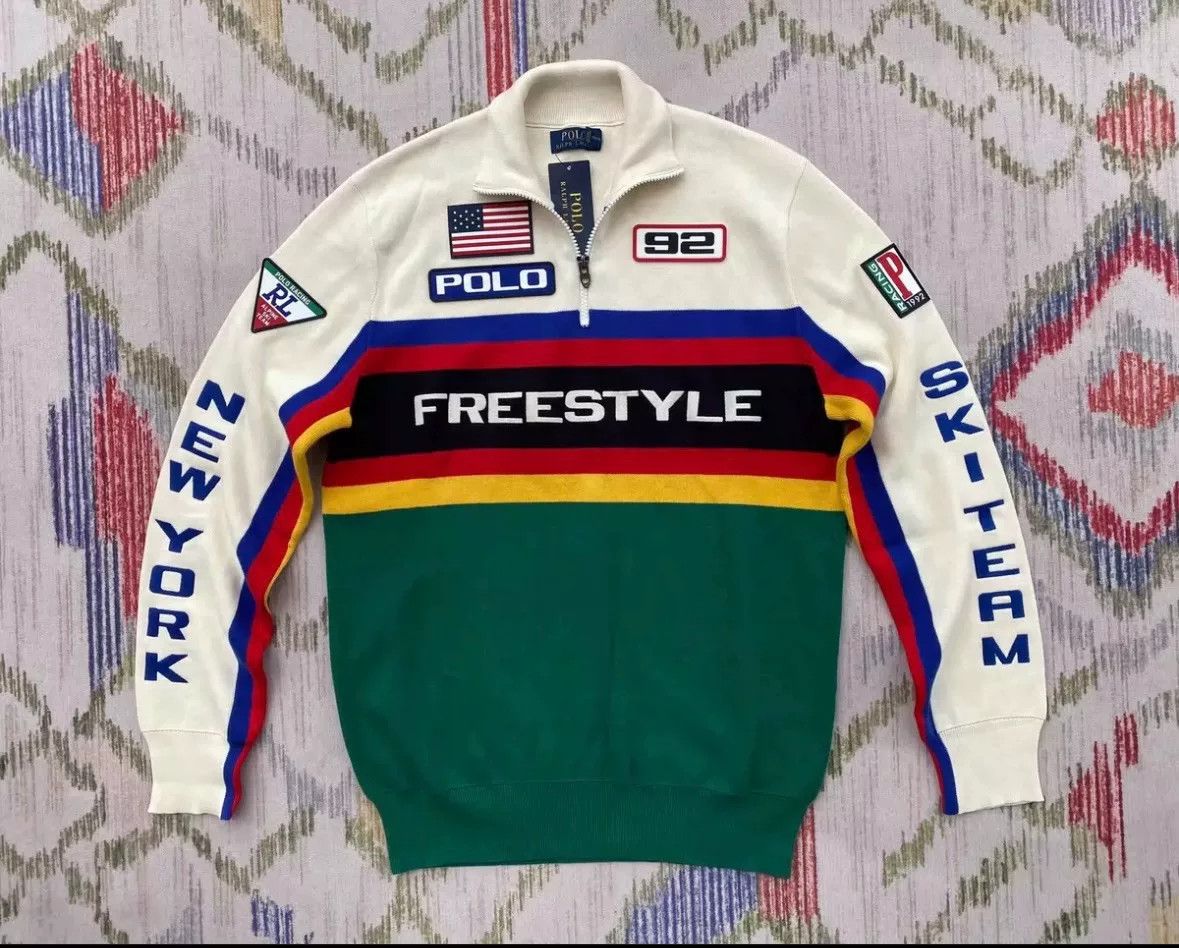 RRL Ralph Lauren Polo Ralph Lauren Retro Moto Knit Jacket Size US S / EU 44-46 / 1 - 1 Thumbnail