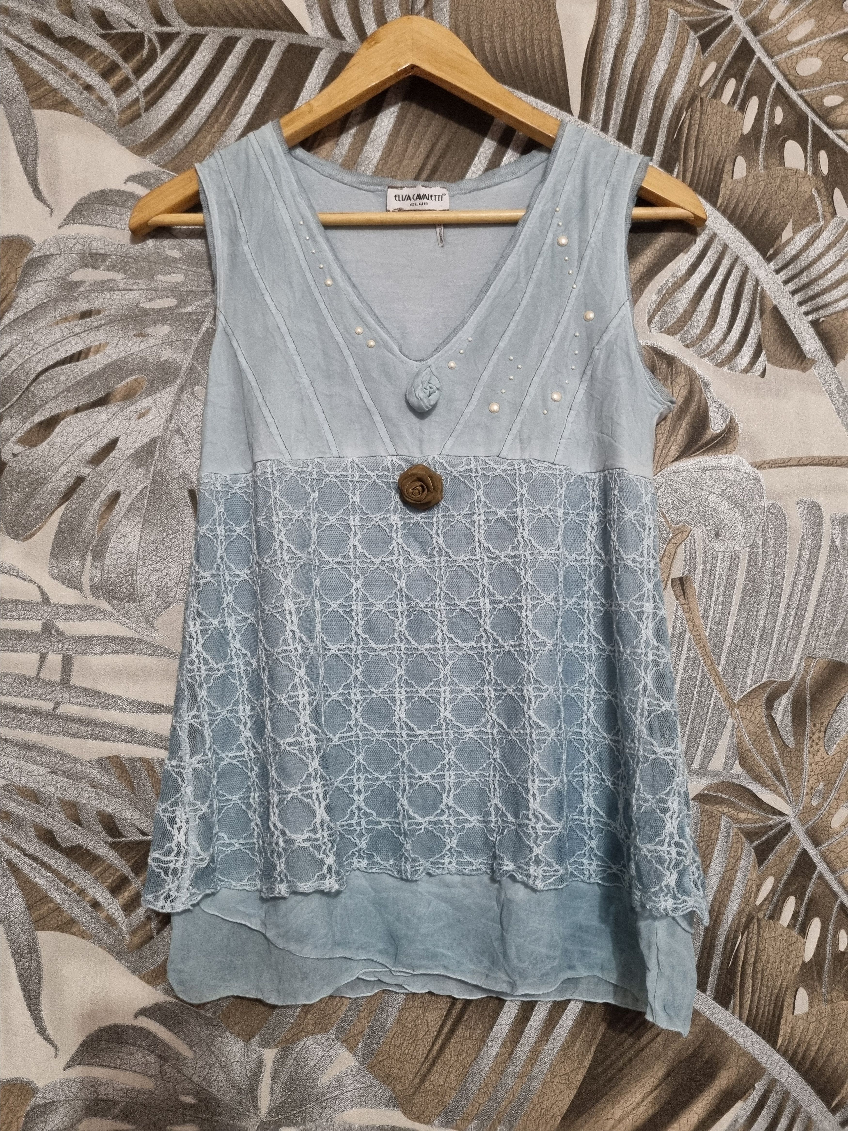 Designer × Elisa Cavaletti × Vintage Elisa Cavaletti Sleeveless Tank Top Size S / US 4 / IT 40 - 1 Thumbnail