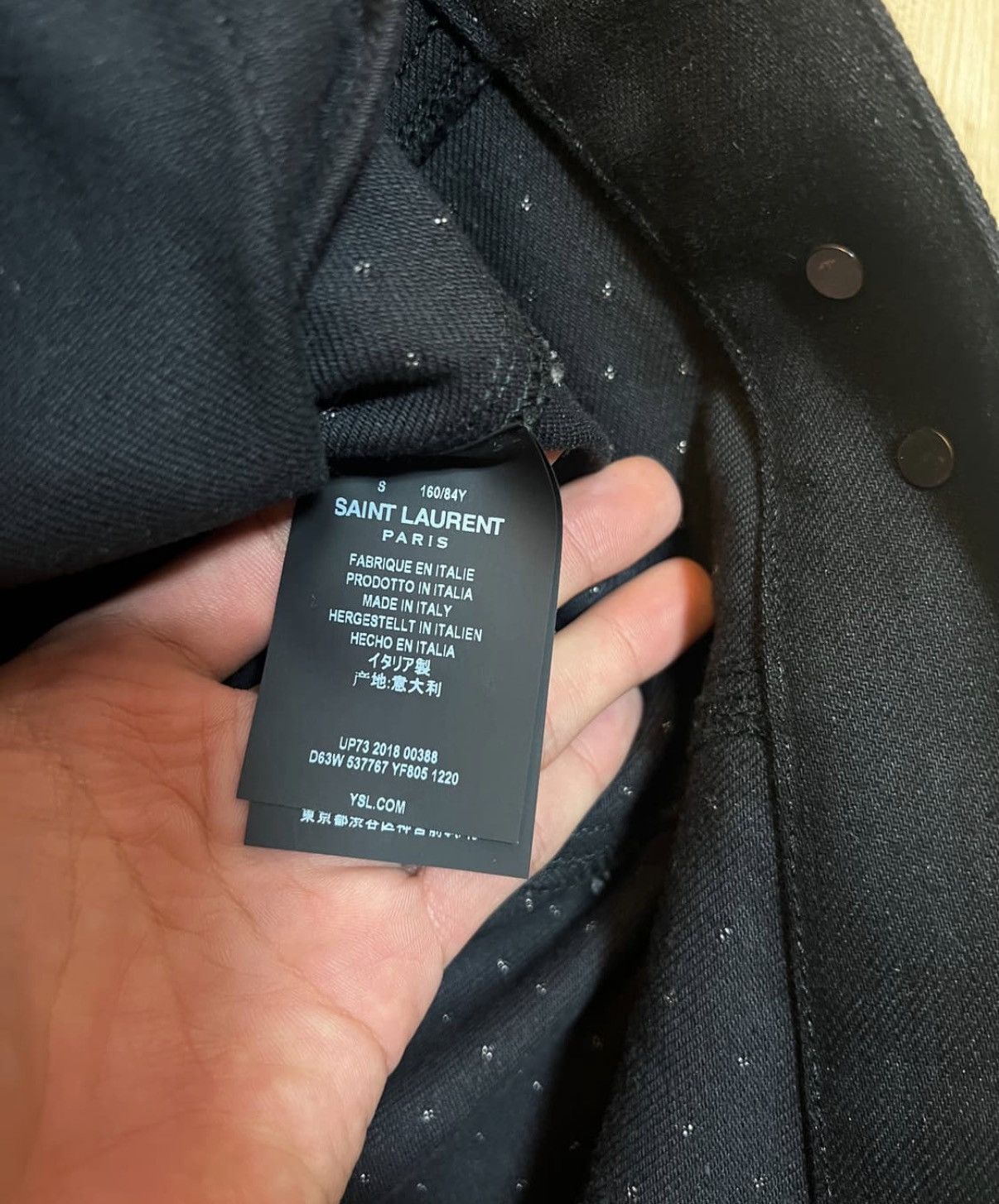 Saint Laurent Paris Saint laurent studded denim trucker jacket sz S Size US S / EU 44-46 / 1 - 5 Thumbnail