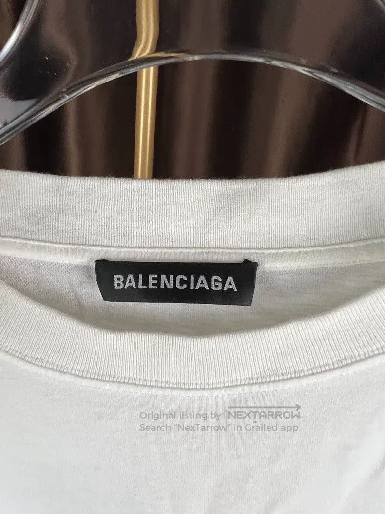 Balenciaga Balenciaga Heart Embroidered Logo Short Sleeve T-Shirt Size US L / EU 52-54 / 3 - 3 Thumbnail