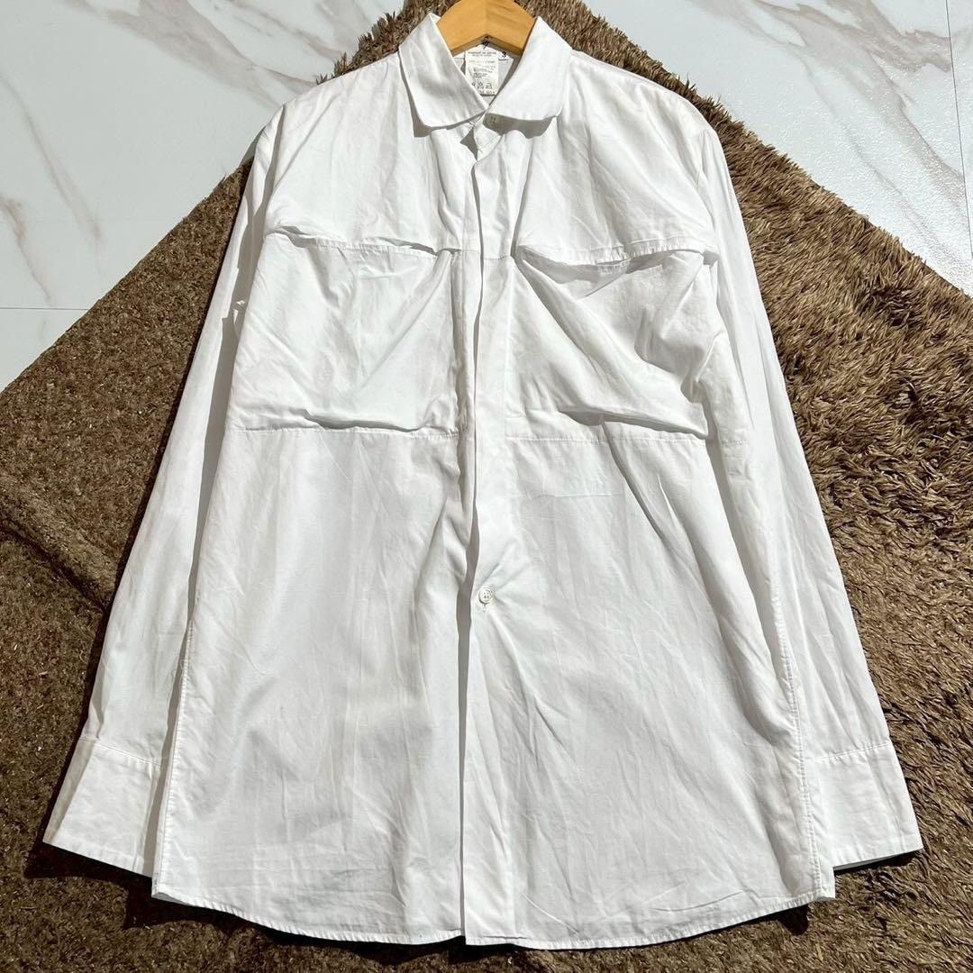 Yohji Yamamoto Yohji Yamamoto panel cotton shirt white Size L Size US L / EU 52-54 / 3 - 1 Thumbnail