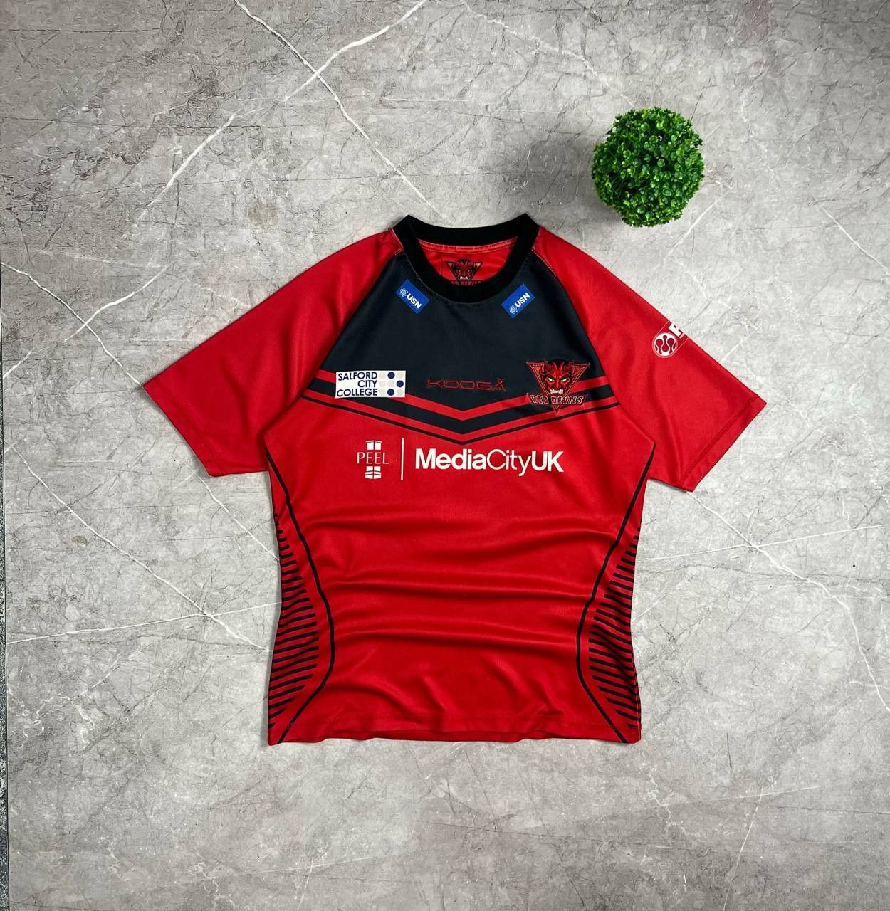 Vintage Salford City Reds Devis 2014 Super League T-Shirt Kooga Size US L / EU 52-54 / 3 - 1 Thumbnail