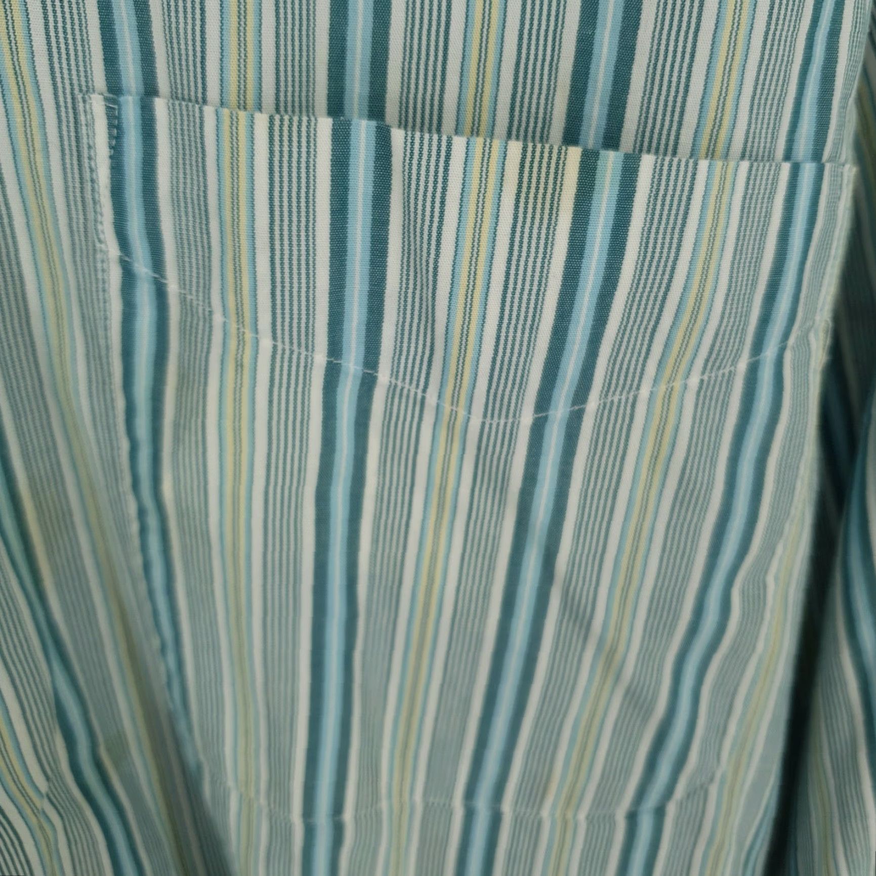 Vintage Alan Flusser Shirt Mens Large Button Up Long Sleeve Striped Pocket Size US L / EU 52-54 / 3 - 4 Thumbnail