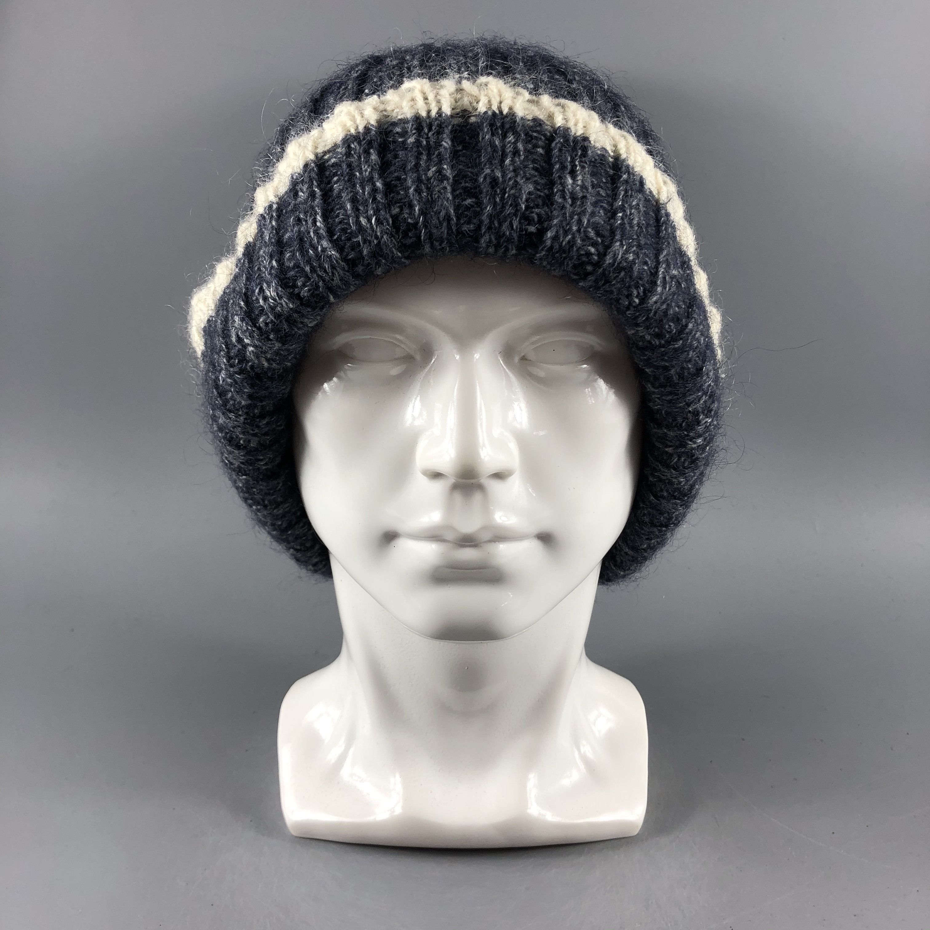 Other × Vintage Tout A Coup Ribbed Beanie Snow Hat Snow Cap -D735 Size ONE SIZE - 7 Thumbnail