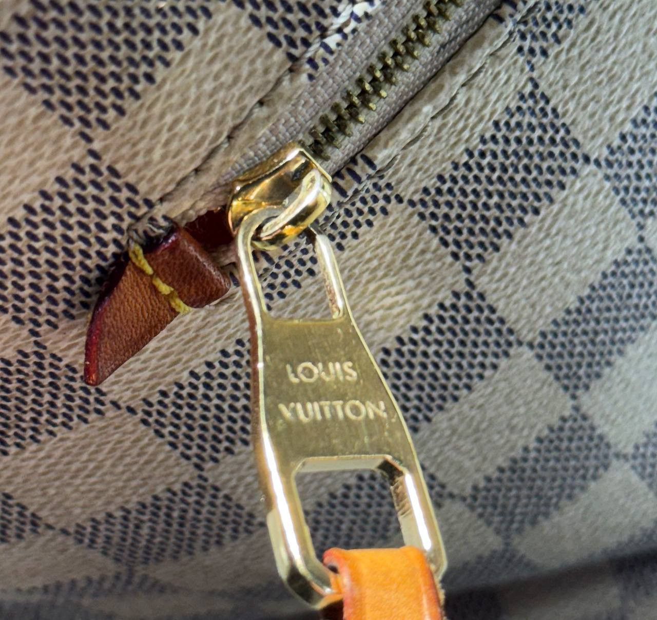Louis Vuitton AUTH LOUIS VUITTON Iena MM Damier Azu Tote Bag Box Dust Azur Size ONE SIZE - 9 Thumbnail
