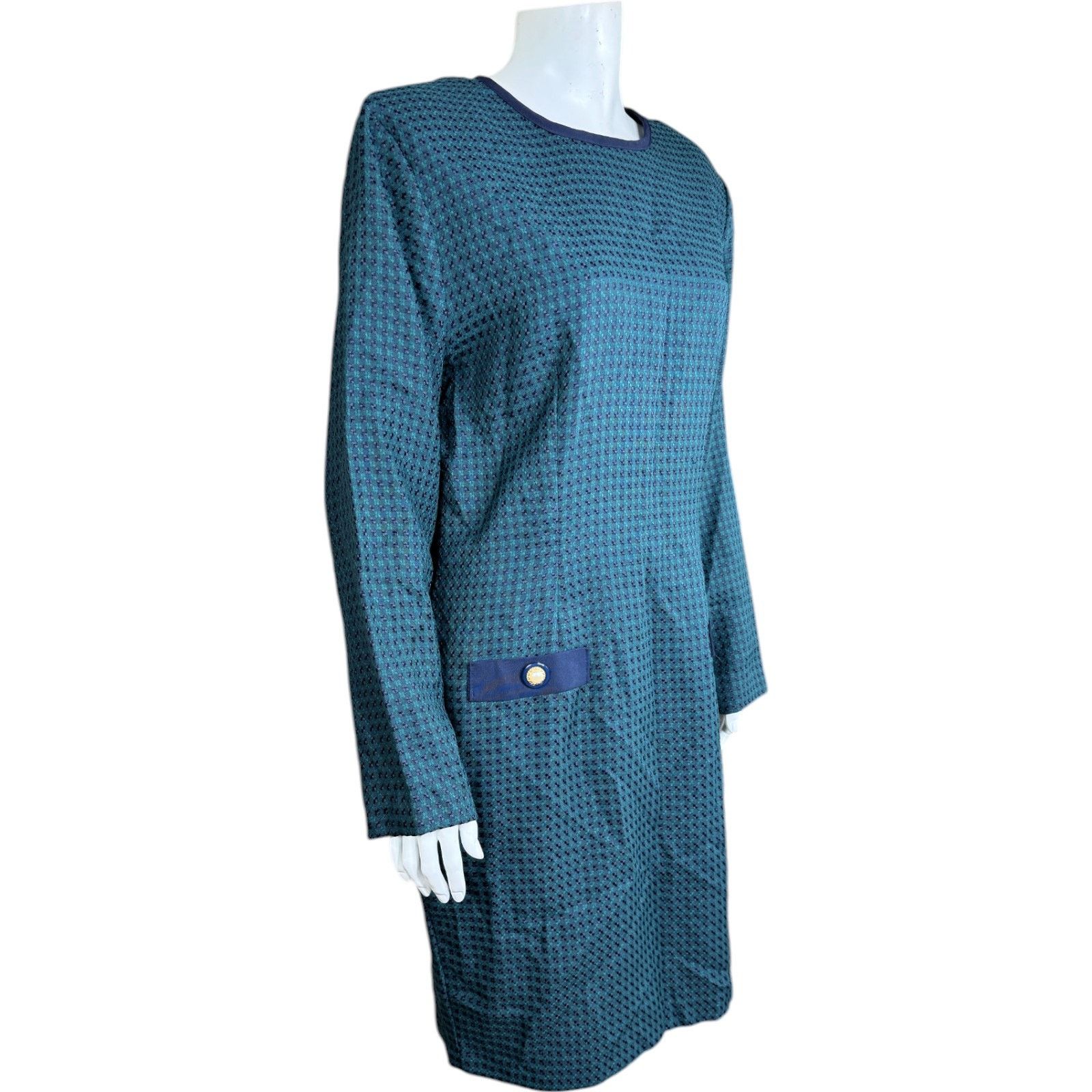 Other Miz California Green Navy Plaid Vintage Womens 12 Midi Size XL / US 12-14 / IT 48-50 - 8 Thumbnail