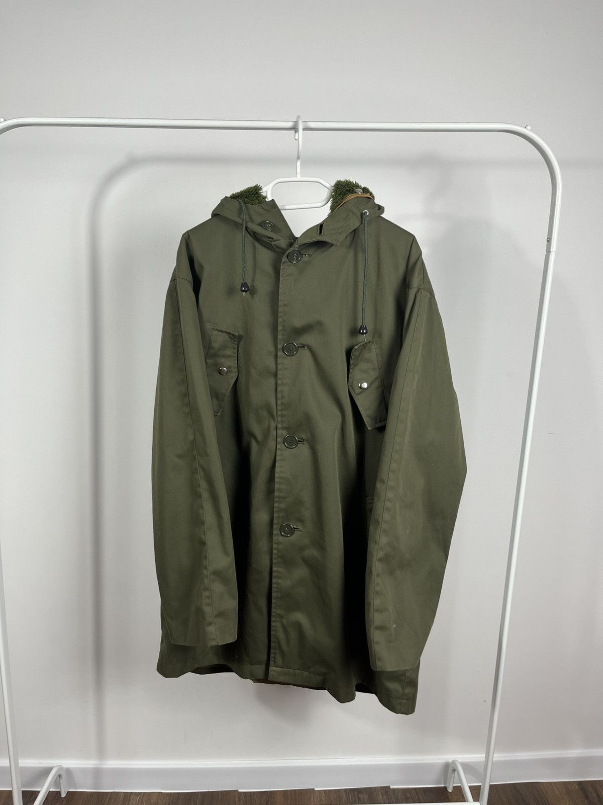 Other Military Green Field Parka Jacket Acrylic Lining Hooded Size US M / EU 48-50 / 2 - 1 Thumbnail
