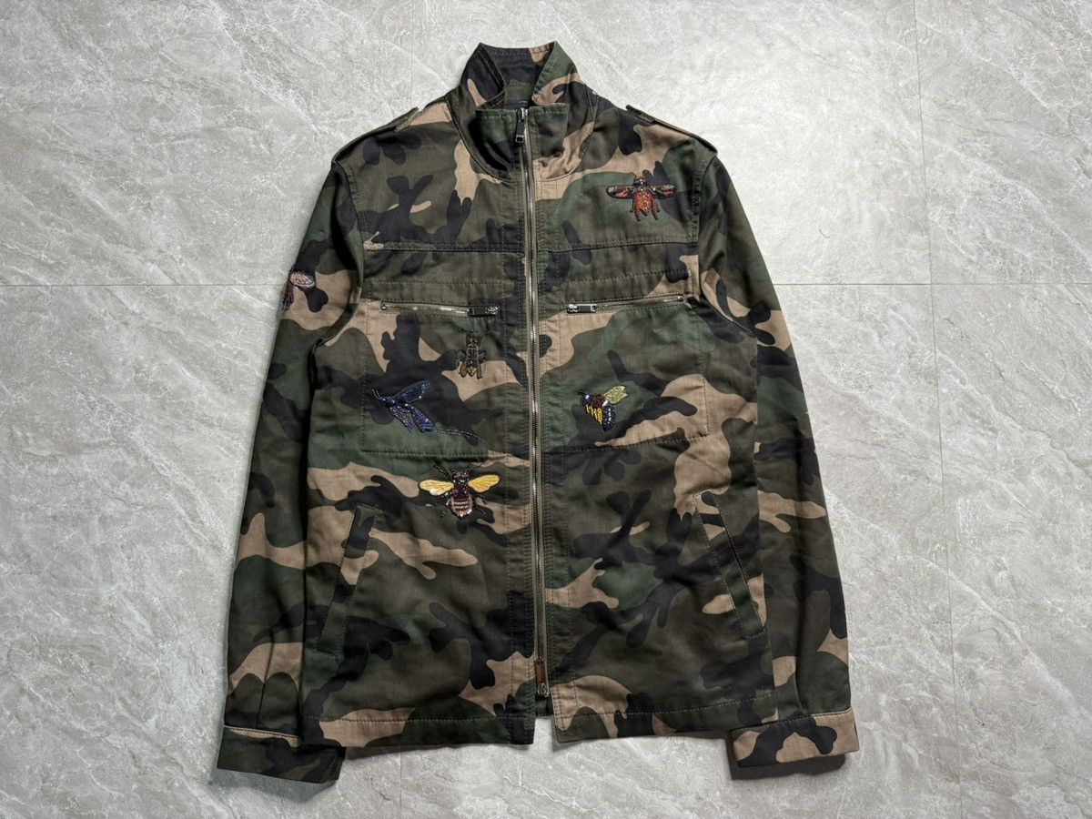 Valentino Valentino Embroidered Bugs Camouflage Print Jacket Size US S / EU 44-46 / 1 - 3 Thumbnail