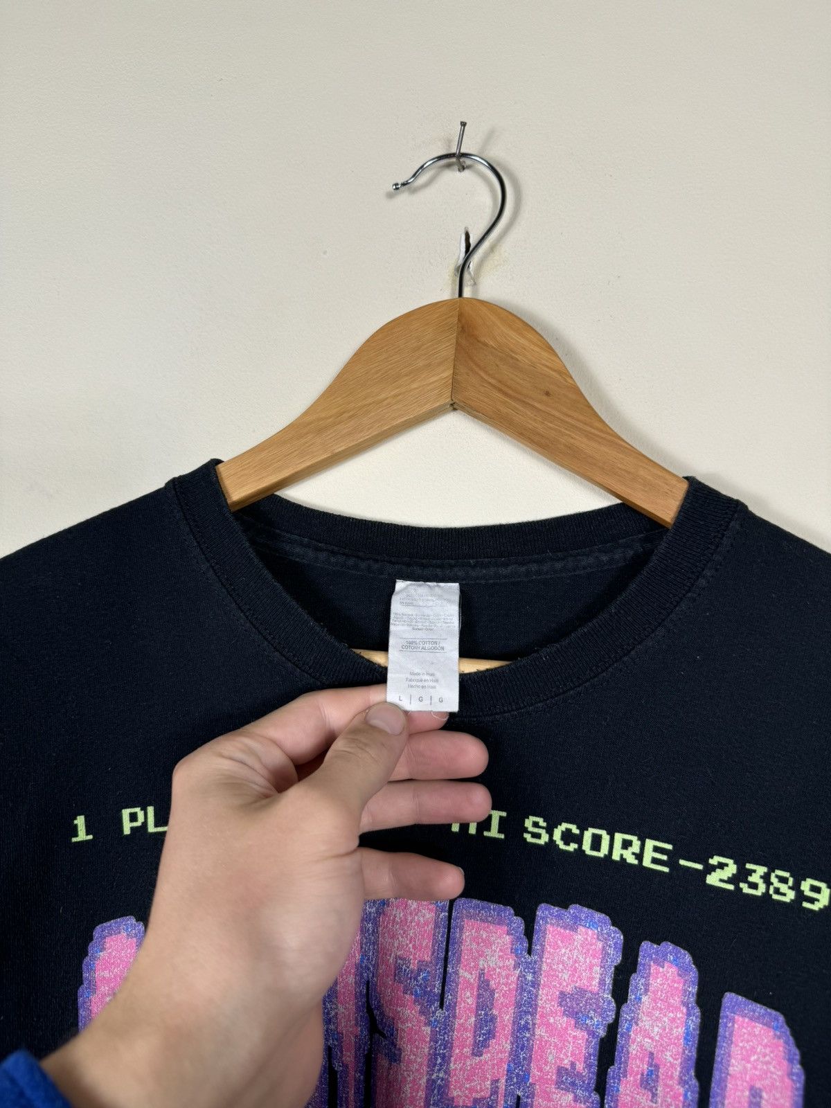 Rap Tees CASISDEAD Push Start 1 Player pixel print t shirt Size US L / EU 52-54 / 3 - 5 Thumbnail