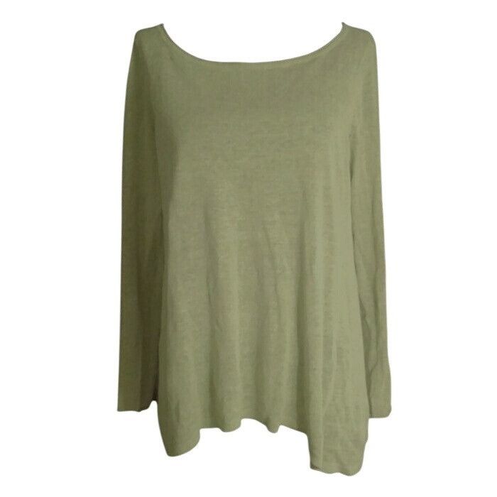 Eileen Fisher Eileen Fisher Size S Womens Sweater Knit Top Light Green Lon Size S / US 4 / IT 40 - 1 Thumbnail