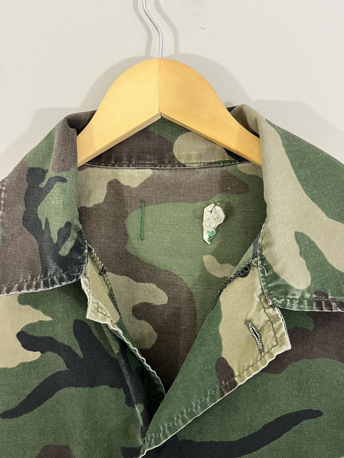 Vintage Thrashed Camo Print Military Army Overshirt Jacket Size US XL / EU 56 / 4 - 3 Thumbnail
