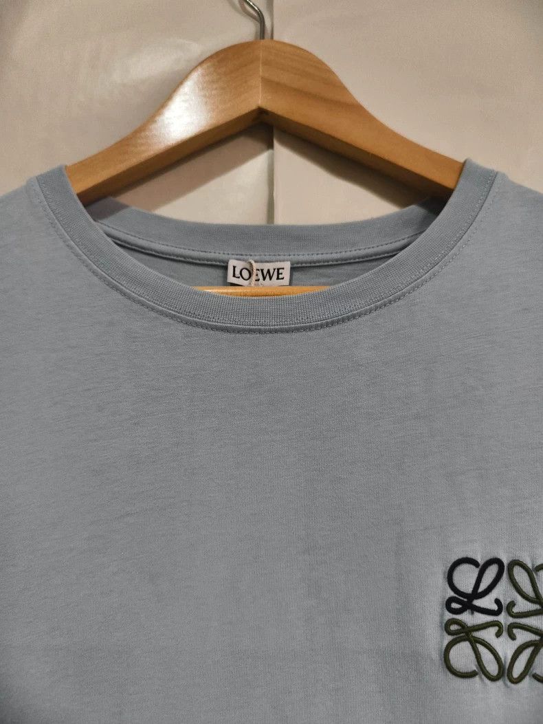 Loewe LOEWE Round neck embroidered blue t-shirt Size S / US 4 / IT 40 - 5 Thumbnail