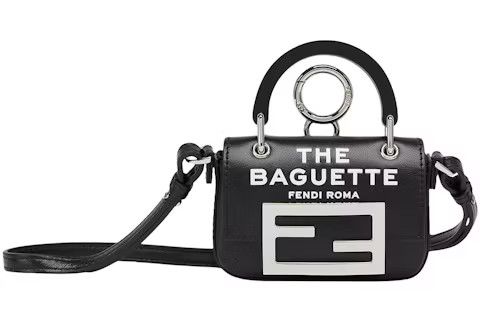 Fendi o1loc1c0824 Size: OS / Baguette Maxi Handle in Black Size ONE SIZE - 1 Thumbnail