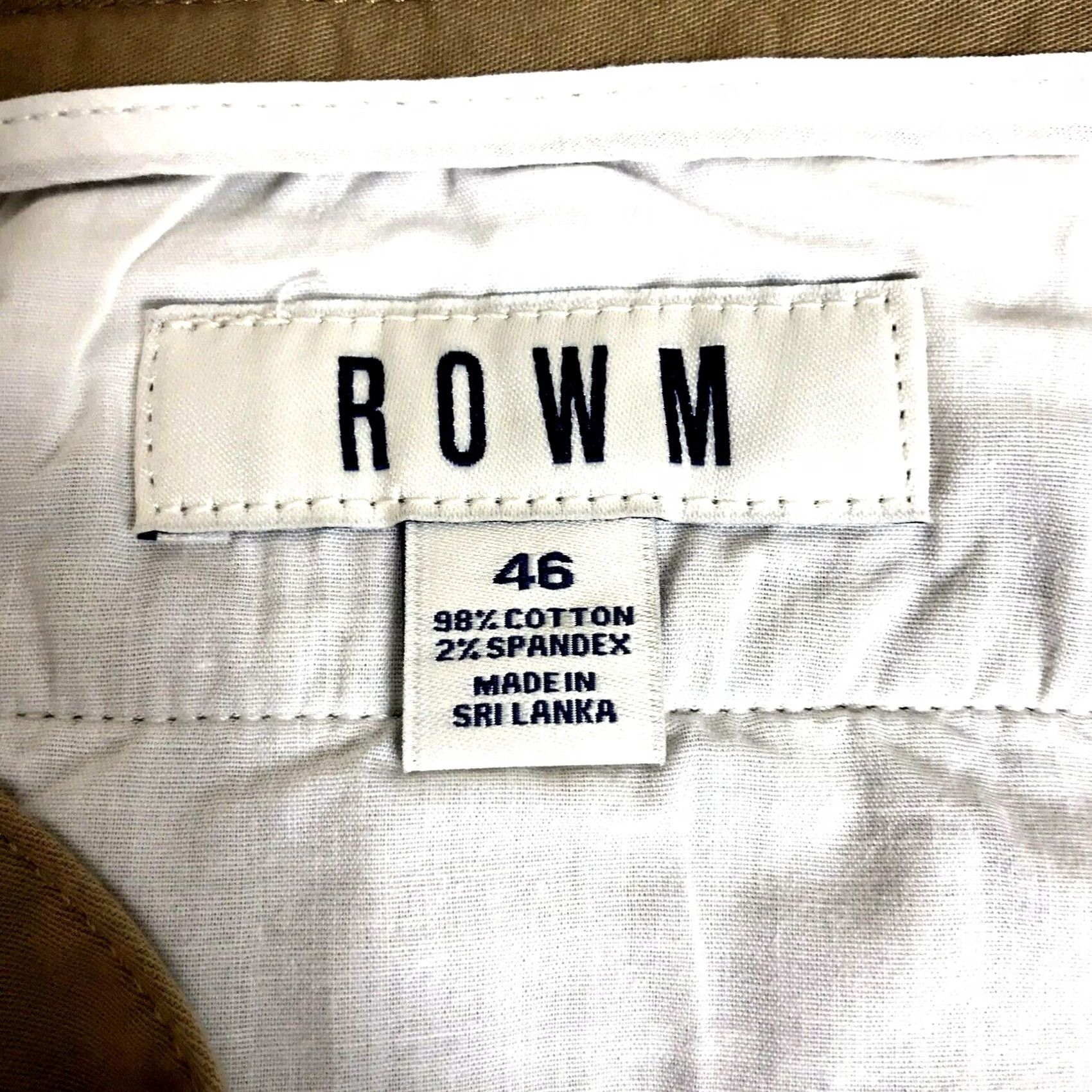 Vintage ROWM Cargo Shorts Mens 46 BIG Tan Walking Stretch Flat Front Casual NEW Size US 30 / EU 46 - 2 Thumbnail