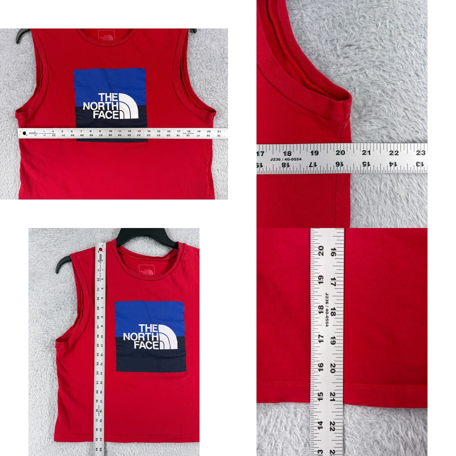 The North Face The North Face Shirt Women XL Red Tank Sleeveless 100% Cotton Crop Size XL / US 12-14 / IT 48-50 - 8 Thumbnail