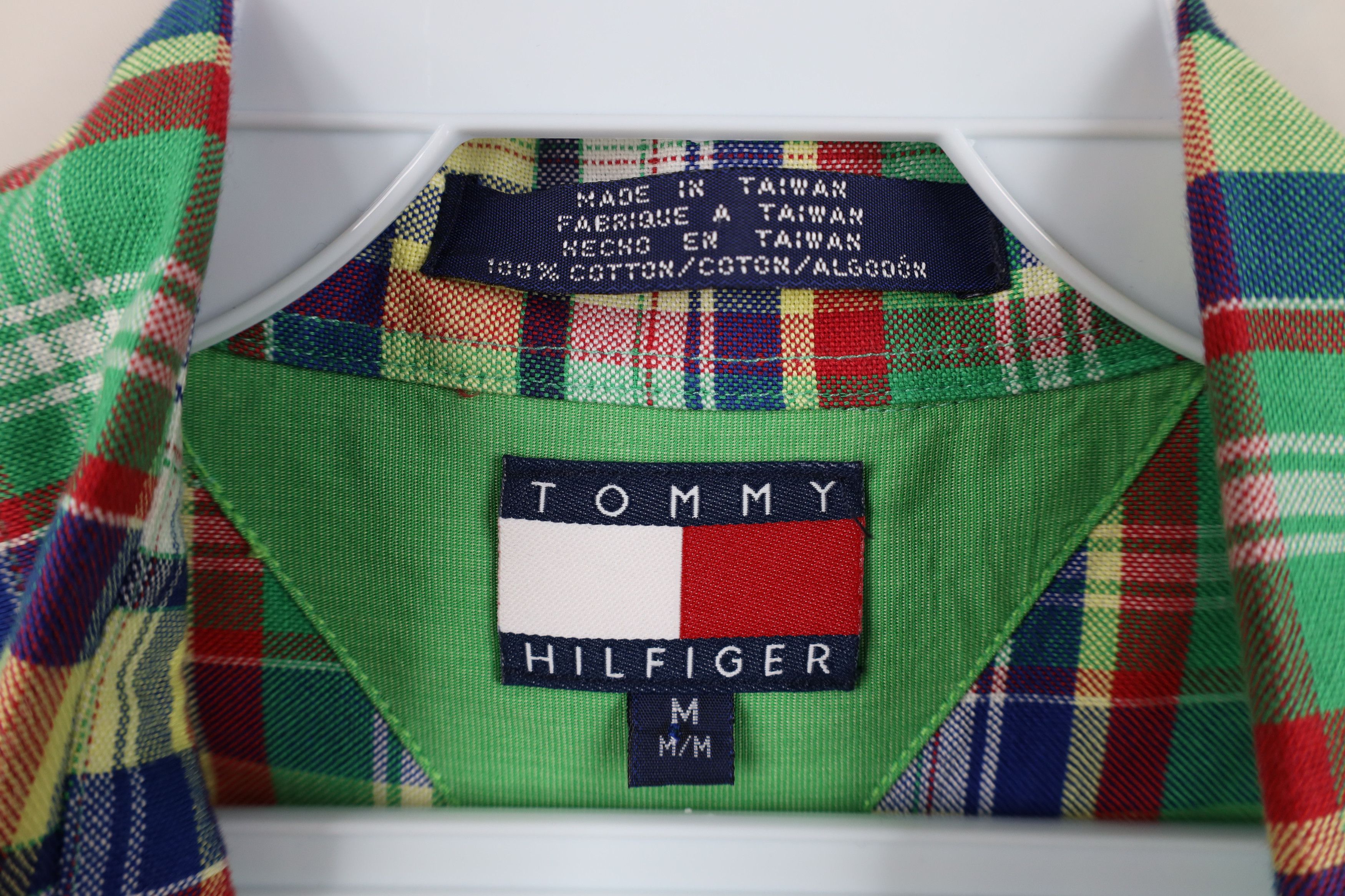 Tommy Hilfiger Vintage 90s Tommy Hilfiger Madras Plaid Button Down Shirt Size US M / EU 48-50 / 2 - 7 Thumbnail