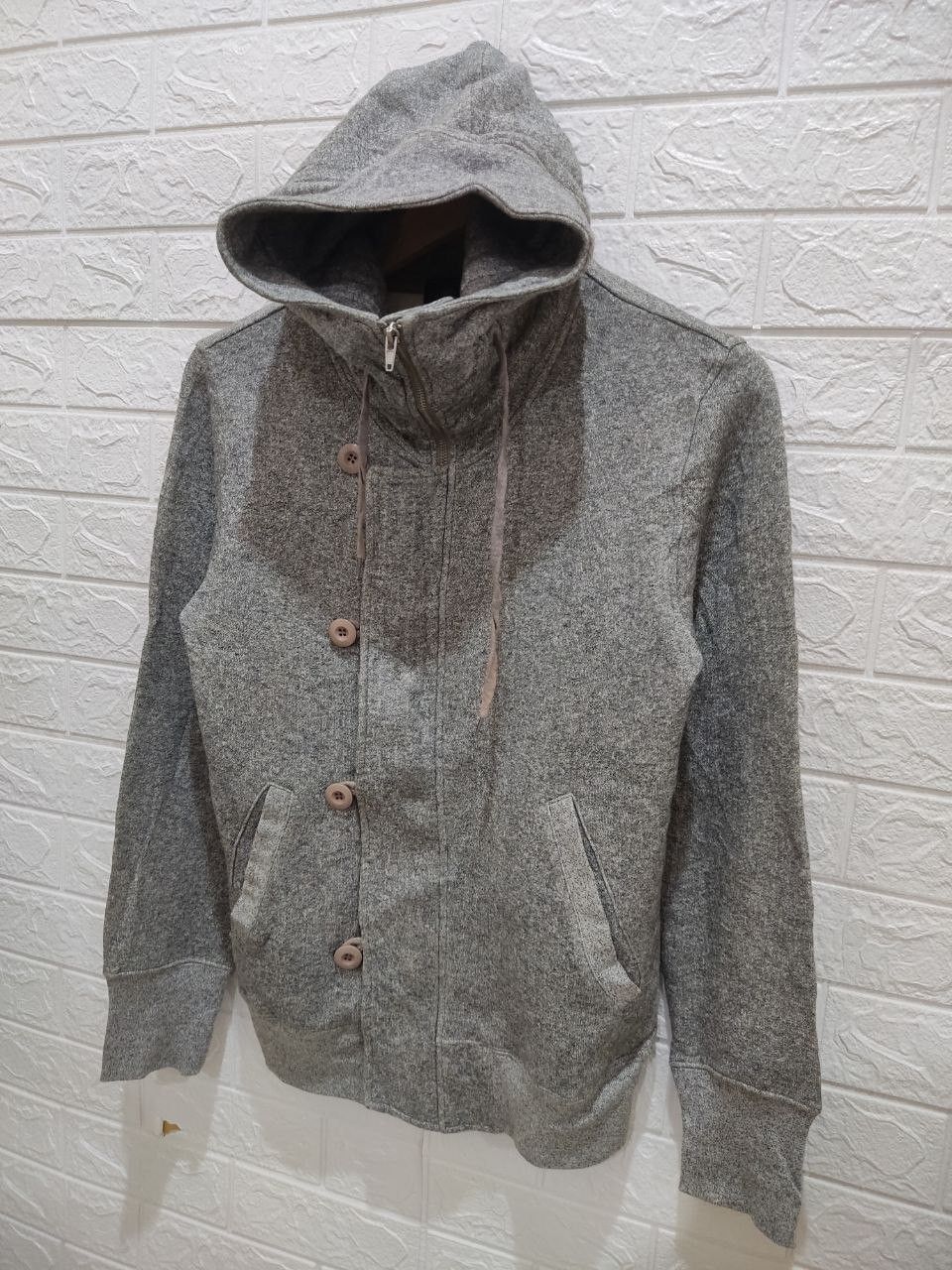 Japanese Brand THREE STONES THROW Japan Wool Hooded Jacket Size M / US 6-8 / IT 42-44 - 3 Thumbnail
