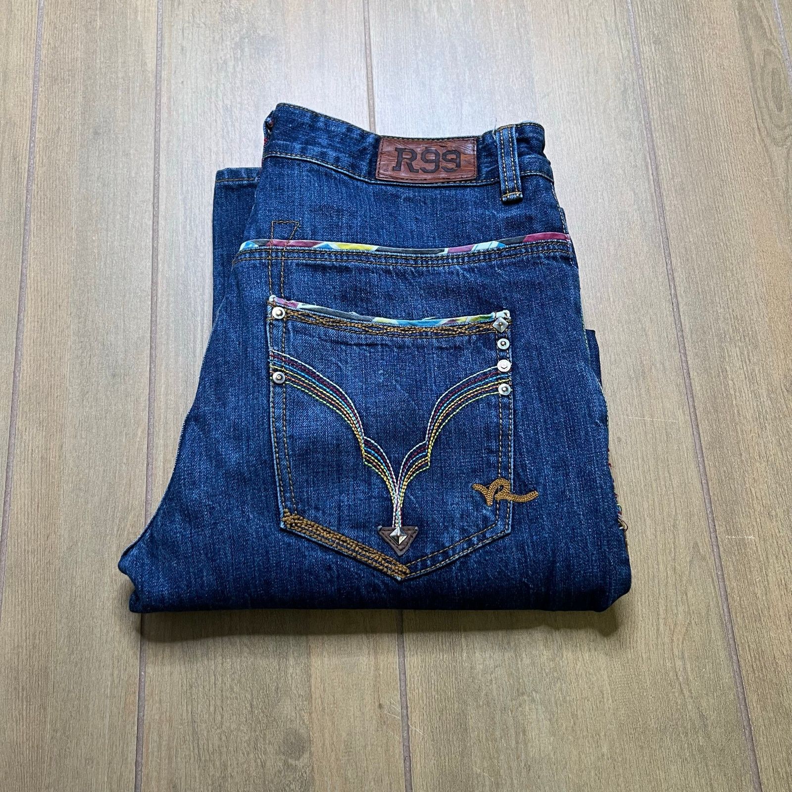 Rocawear Vintage Rocawear baggy jeans Men Sz 33x31 embroidered R99 Size US 33 - 1 Thumbnail