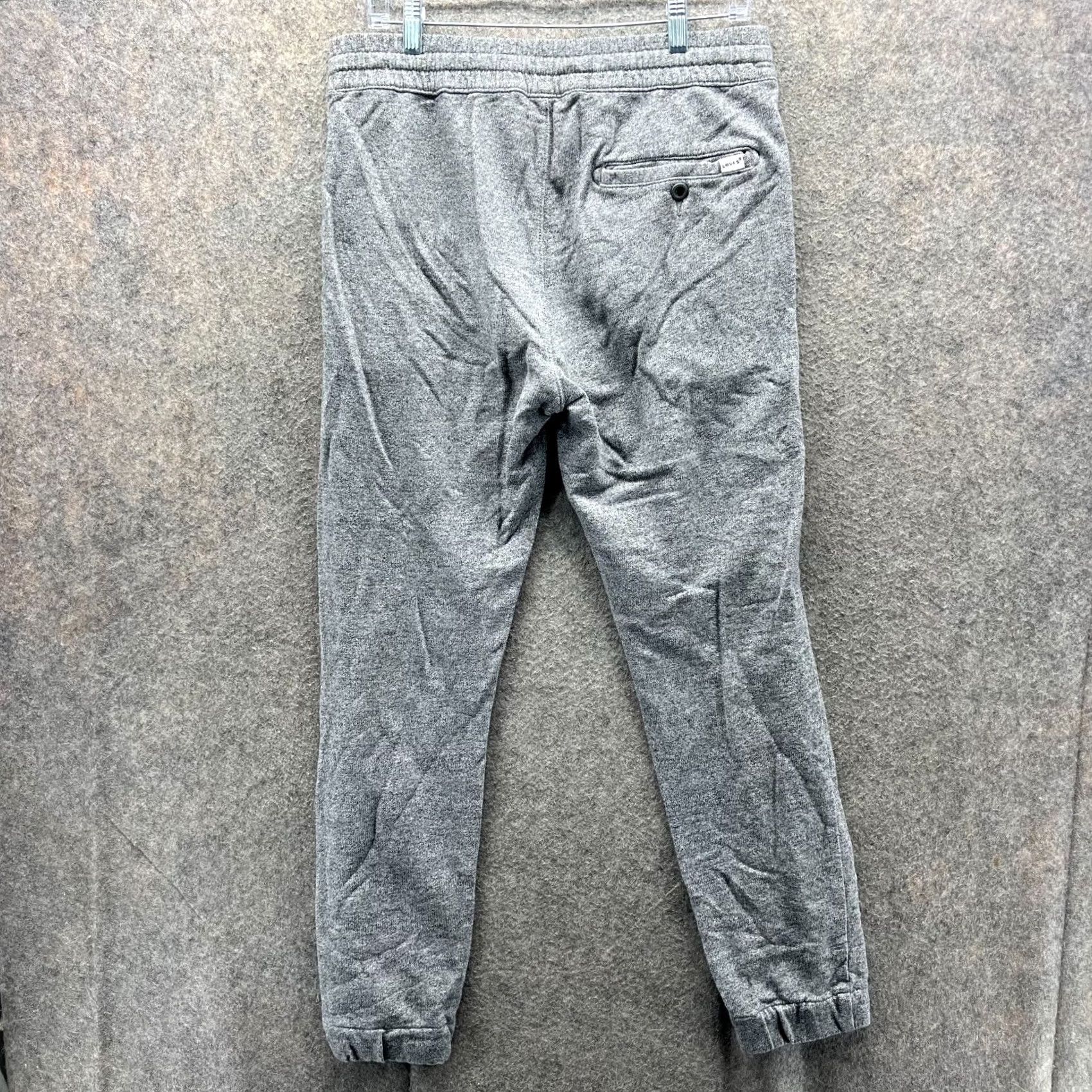 Levi's Levi's Jogger Womens 32 Gray Elastic Waist Fleece Cotton Casual Pants 27in Inseam Regular Size 32 Womens Size 24" / US 00 / IT 34 - 2 Thumbnail