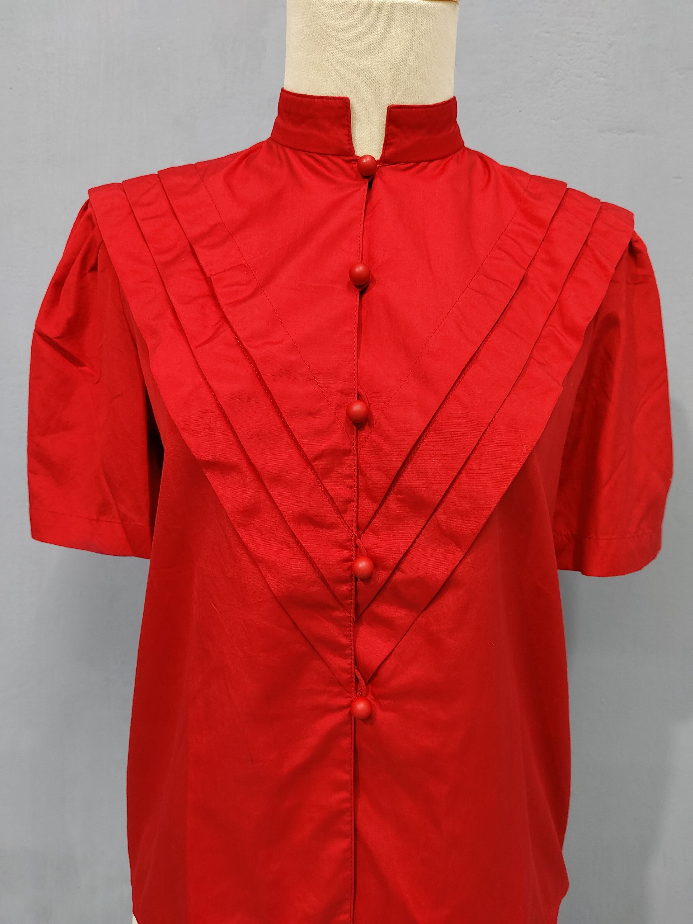 Christian Dior Monsieur 90s Christian Dior - Architectural V-Shaped Panel Blouse Size M / US 6-8 / IT 42-44 - 2 Thumbnail