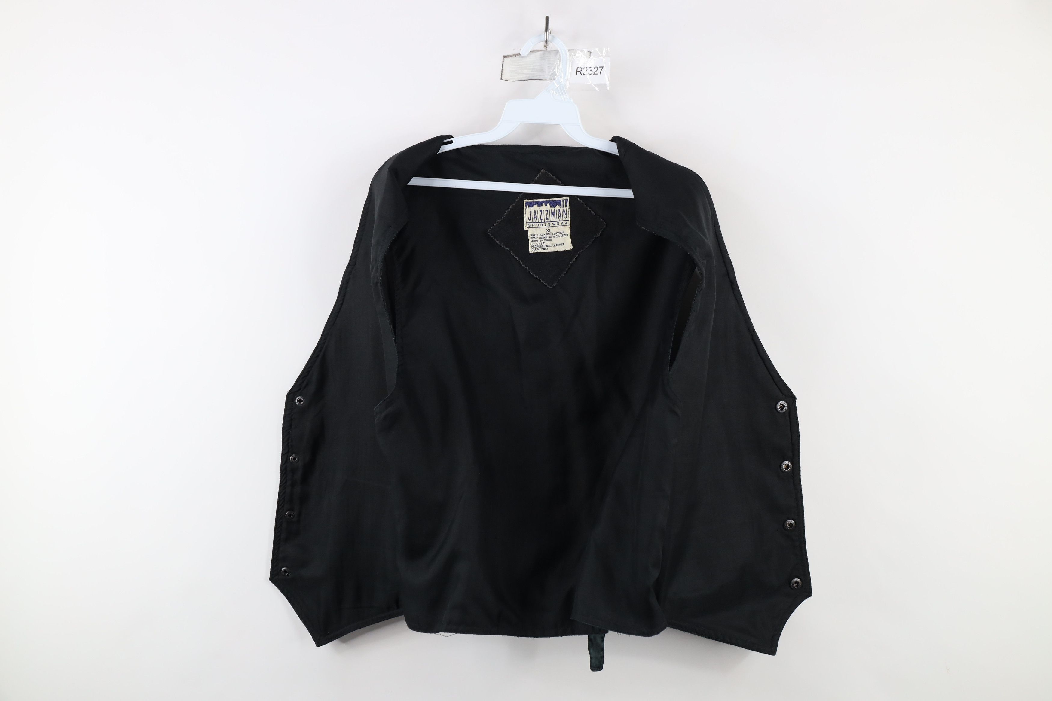 Vintage Vintage 90s Streetwear Buckle Back Suede Leather Vest Jacket Size US XL / EU 56 / 4 - 7 Thumbnail