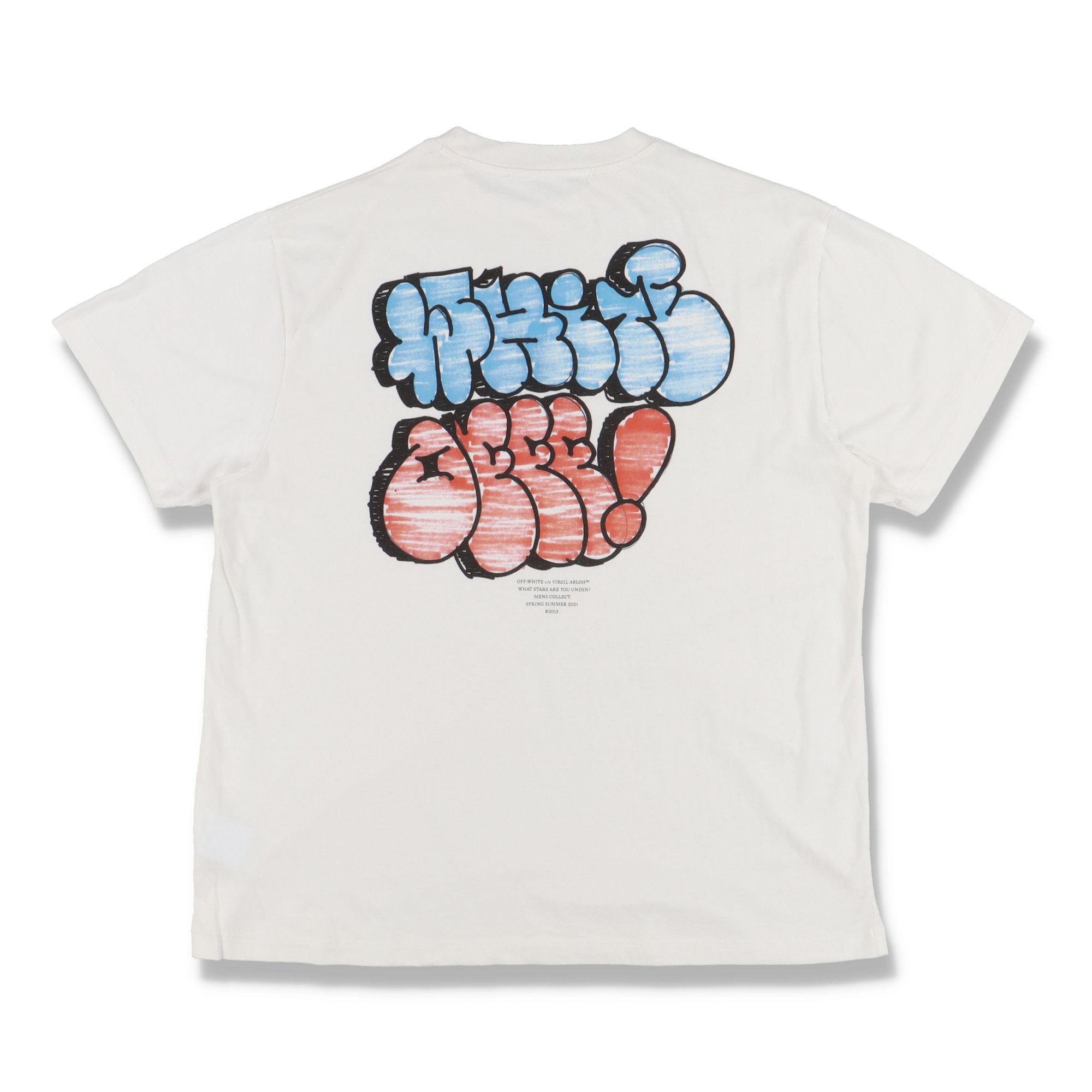 Off-White White Graff Logo Oversized T-Shirt Size US S / EU 44-46 / 1 - 1 Thumbnail