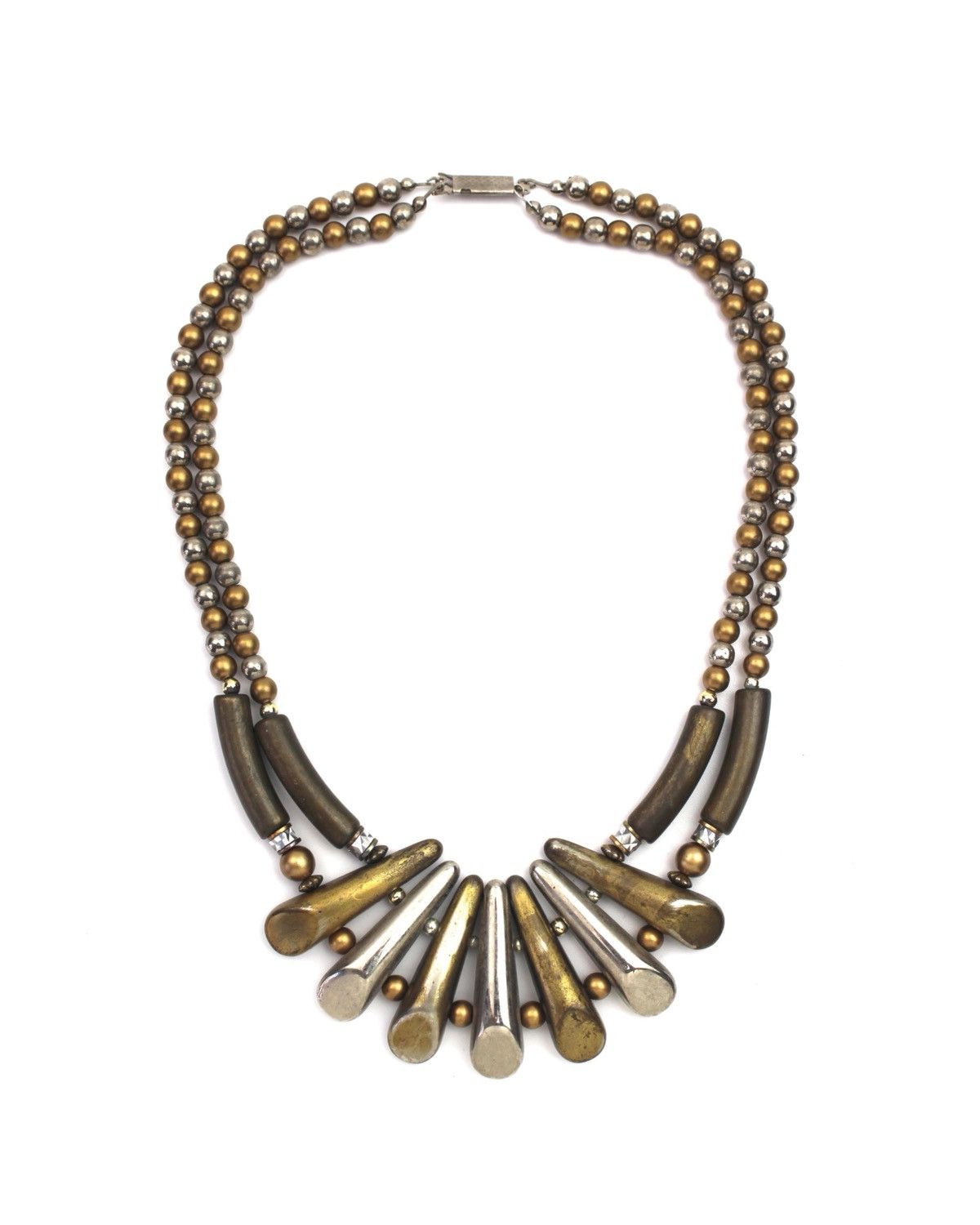 If Six Was Nine 1990S JAPANESE MADE PATINA METAL FRINGE NECKLACE Size ONE SIZE - 1 Thumbnail