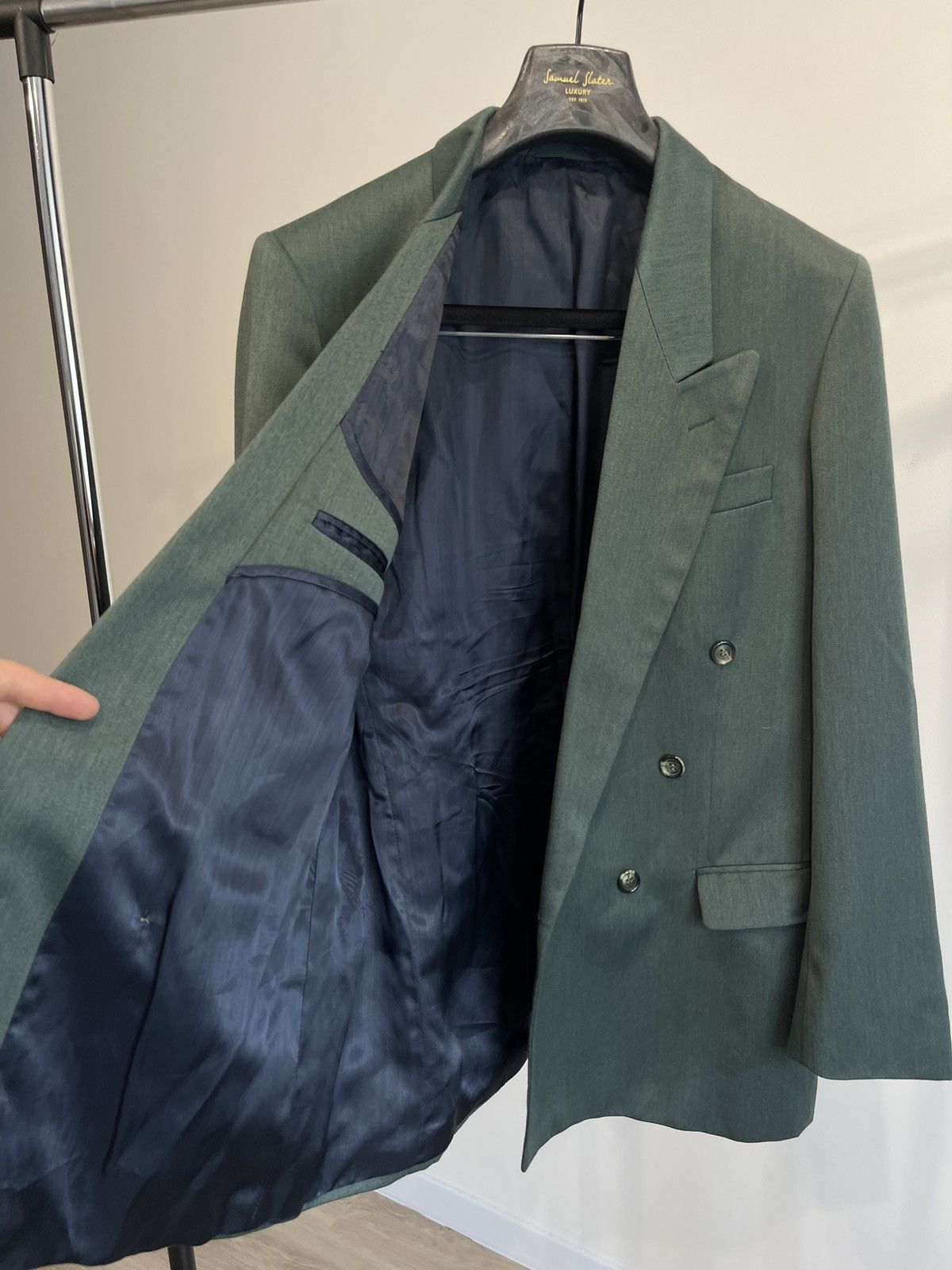 Vintage 🔥Vintage double-breasted blazer classic jacket sport coat Size 40R - 6 Thumbnail