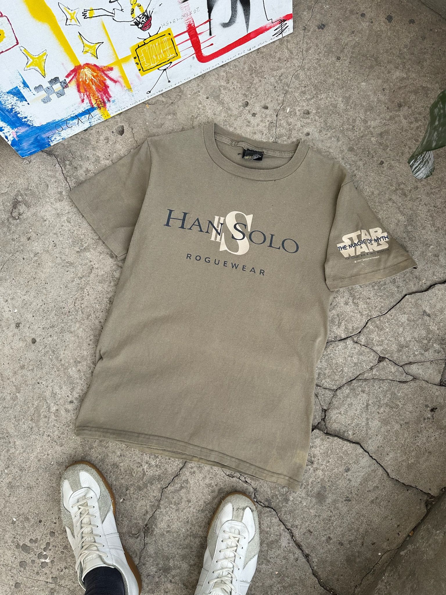 Star Wars × Vintage Vintage 1997 Star Wars Han Solo T Shirt like Joda Size US S / EU 44-46 / 1 - 3 Thumbnail