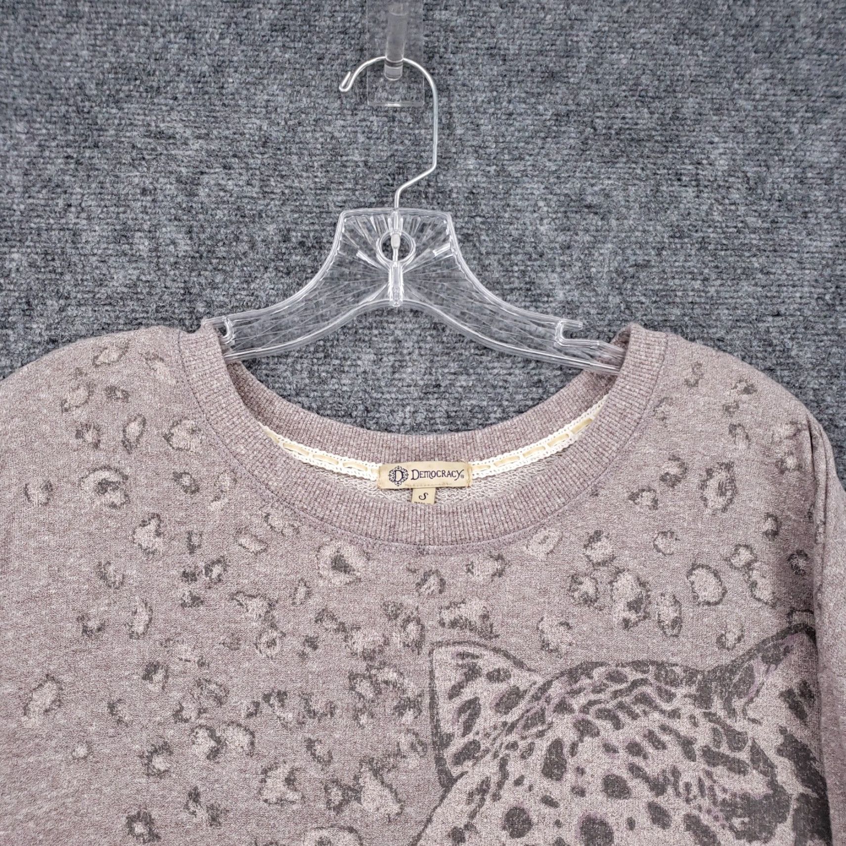 Vintage Democracy Sweater Womens S Small Brown Long Sleeve Pullover Leopard Animal Print Pullover Sweatshirt Womens S Brown Leopard Print Size S / US 4 / IT 40 - 3 Thumbnail
