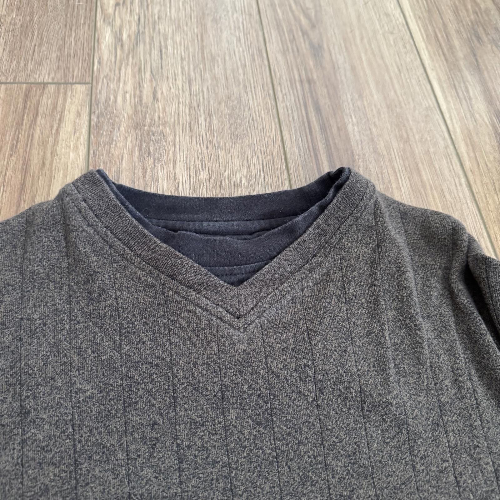 Haggar Vintage Y2K V-Neck Haggar Brown Striped Long Sleeve Size US M / EU 48-50 / 2 - 2 Thumbnail