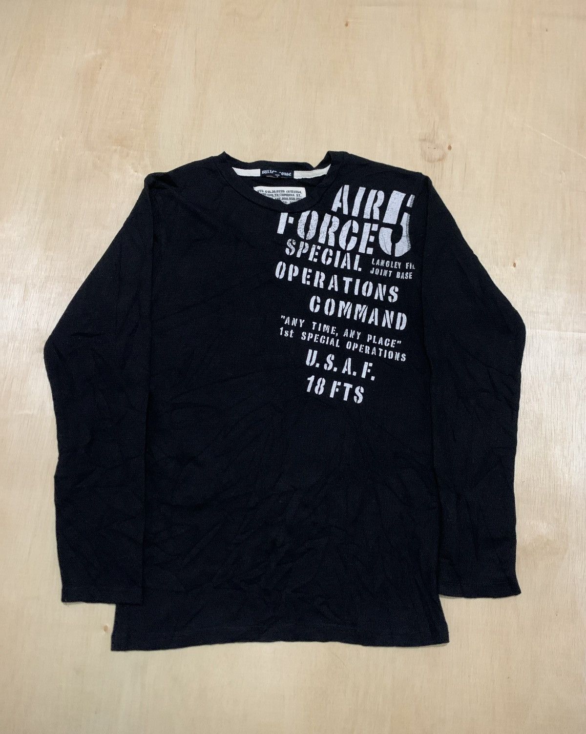 Hysteric Glamour × If Six Was Nine × Japanese Brand Y2k Air Force5 Ifsixwasnine Style Longslevee Size US L / EU 52-54 / 3 - 1 Thumbnail