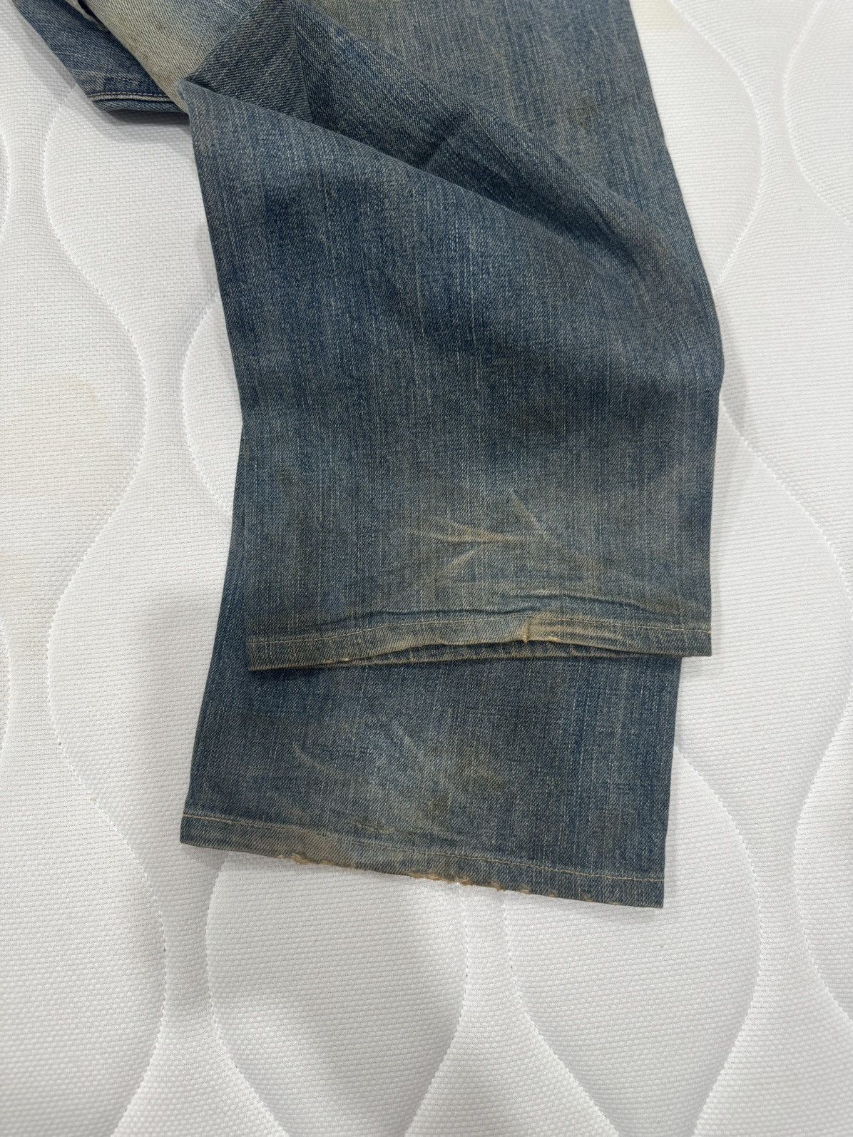 Edwin Sales‼️Ditressed Rusty Vtg Edwin 505X Selvedge (AB-1002) Size US 34 / EU 50 - 17 Thumbnail