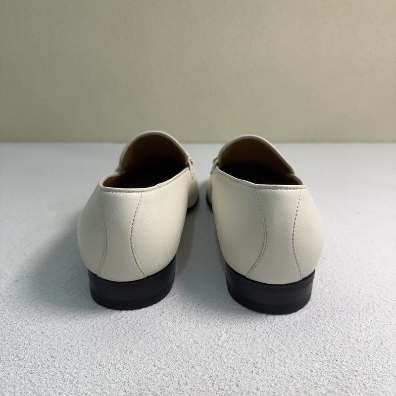Gucci Gucci Stylish White Leather Loafers for Men - Size US 8.5 / EU 41-42 - 3 Thumbnail