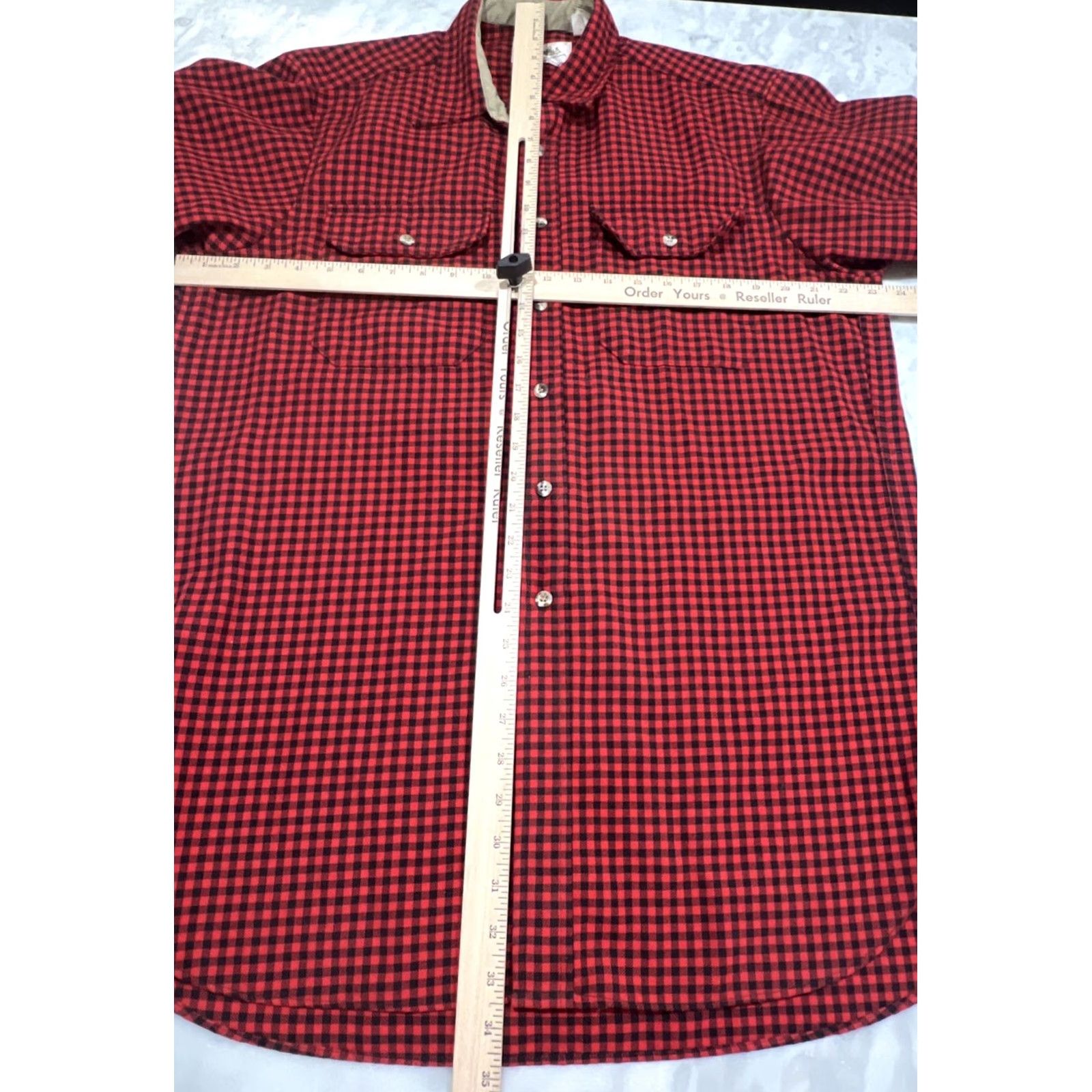 Vintage VINTAGE Cabela’s Long Sleeve Shirt Men Large Checkered Red Black Made USA Size US L / EU 52-54 / 3 - 7 Thumbnail