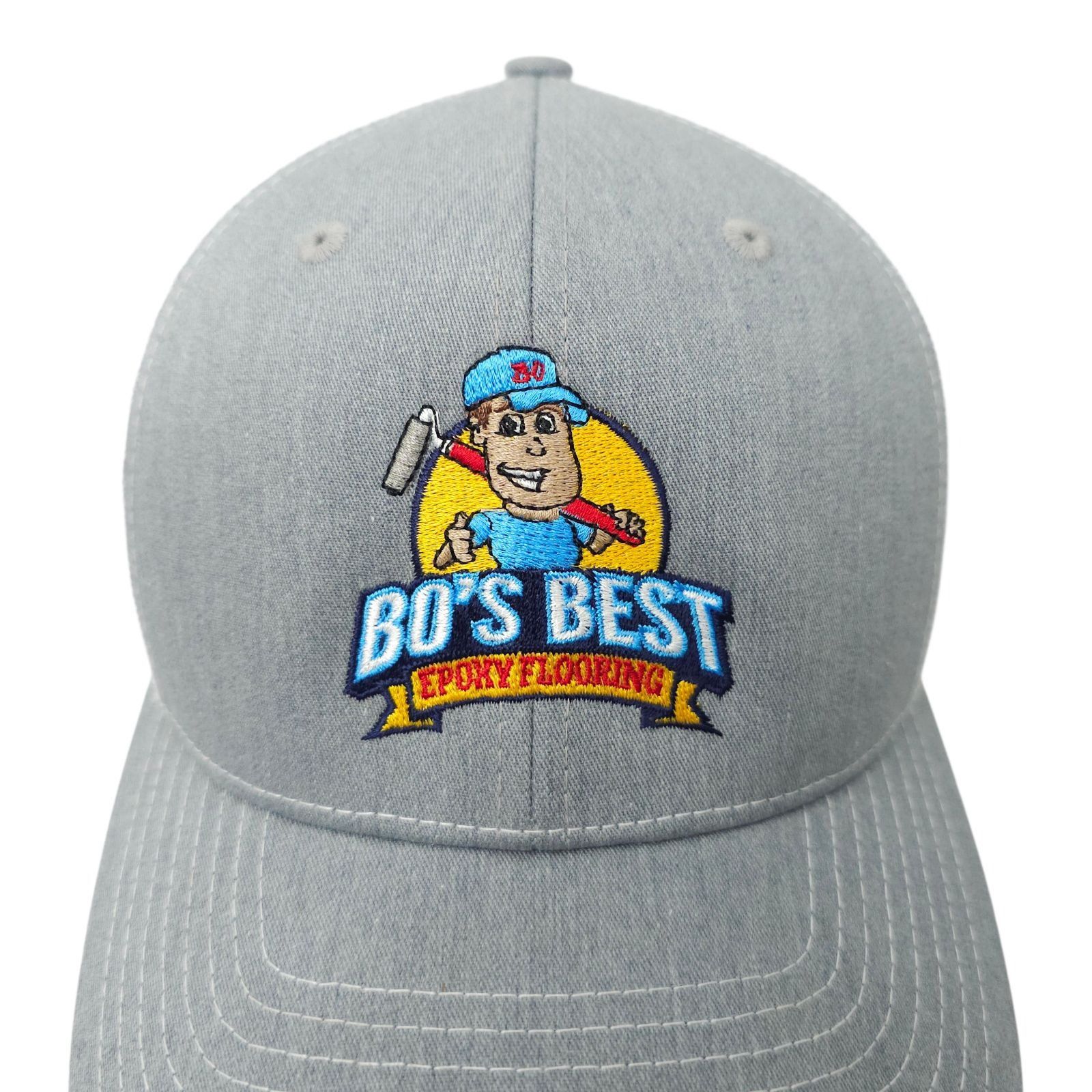 Richardson Bos Best Flooring Trucker Cap Snapback Hat Graphic Mesh Work Size ONE SIZE - 13 Thumbnail