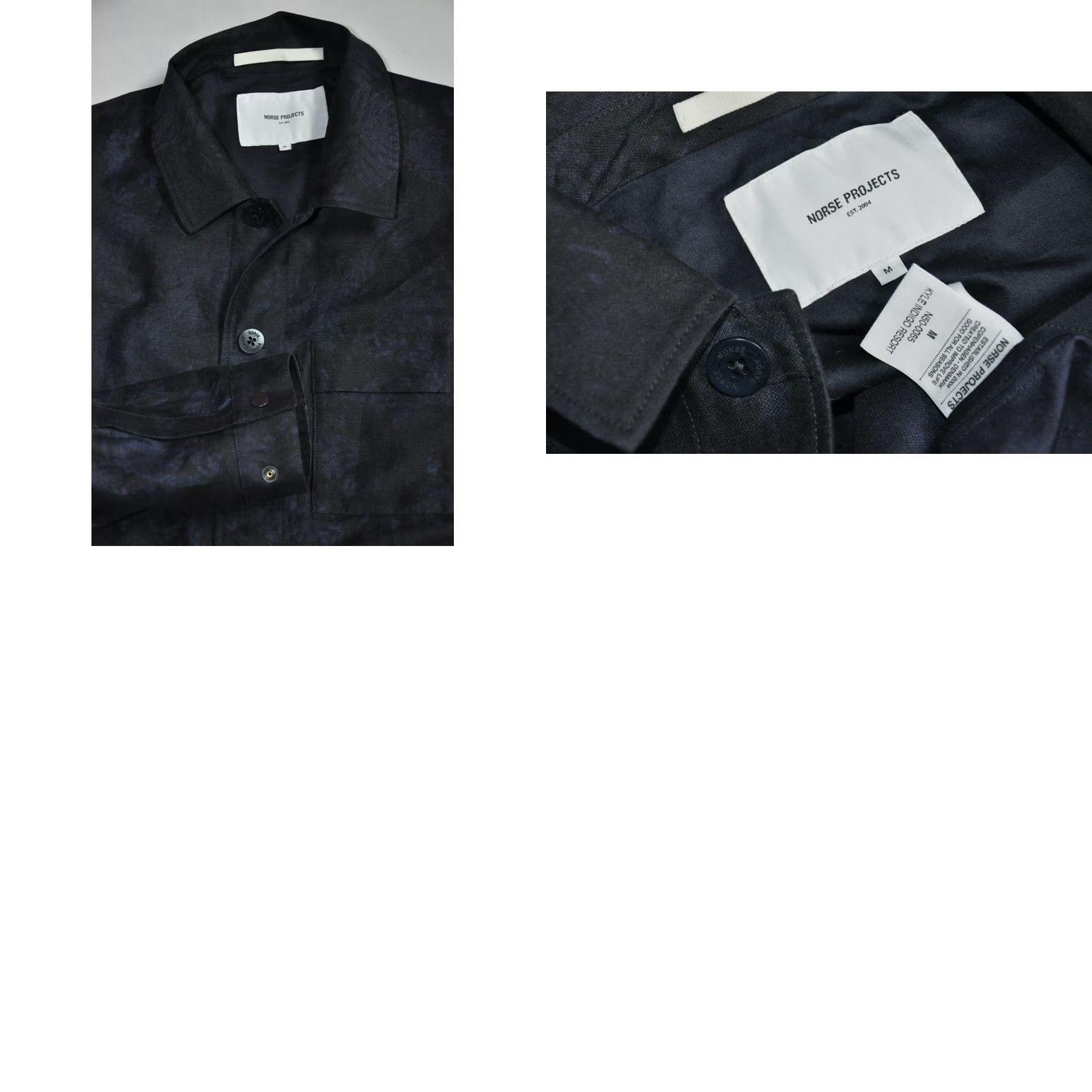 Norse Projects Norse Projects Kyle Indigo Resort Linen Blend Overshirt Men's Jacket M Blue Luxury Casual Shirt Womens? Size US M / EU 48-50 / 2 - 8 Thumbnail