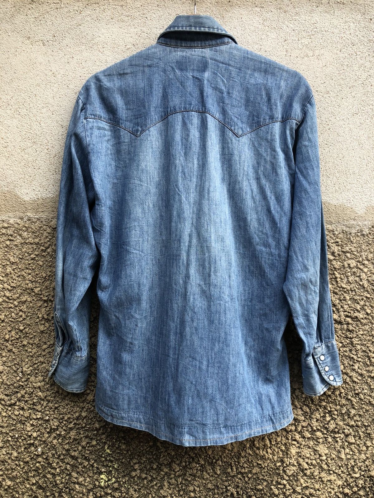 Levi's Rare‼️ Vintage 70s Levi's Western Shirt Orange Tab Size US M / EU 48-50 / 2 - 2 Thumbnail