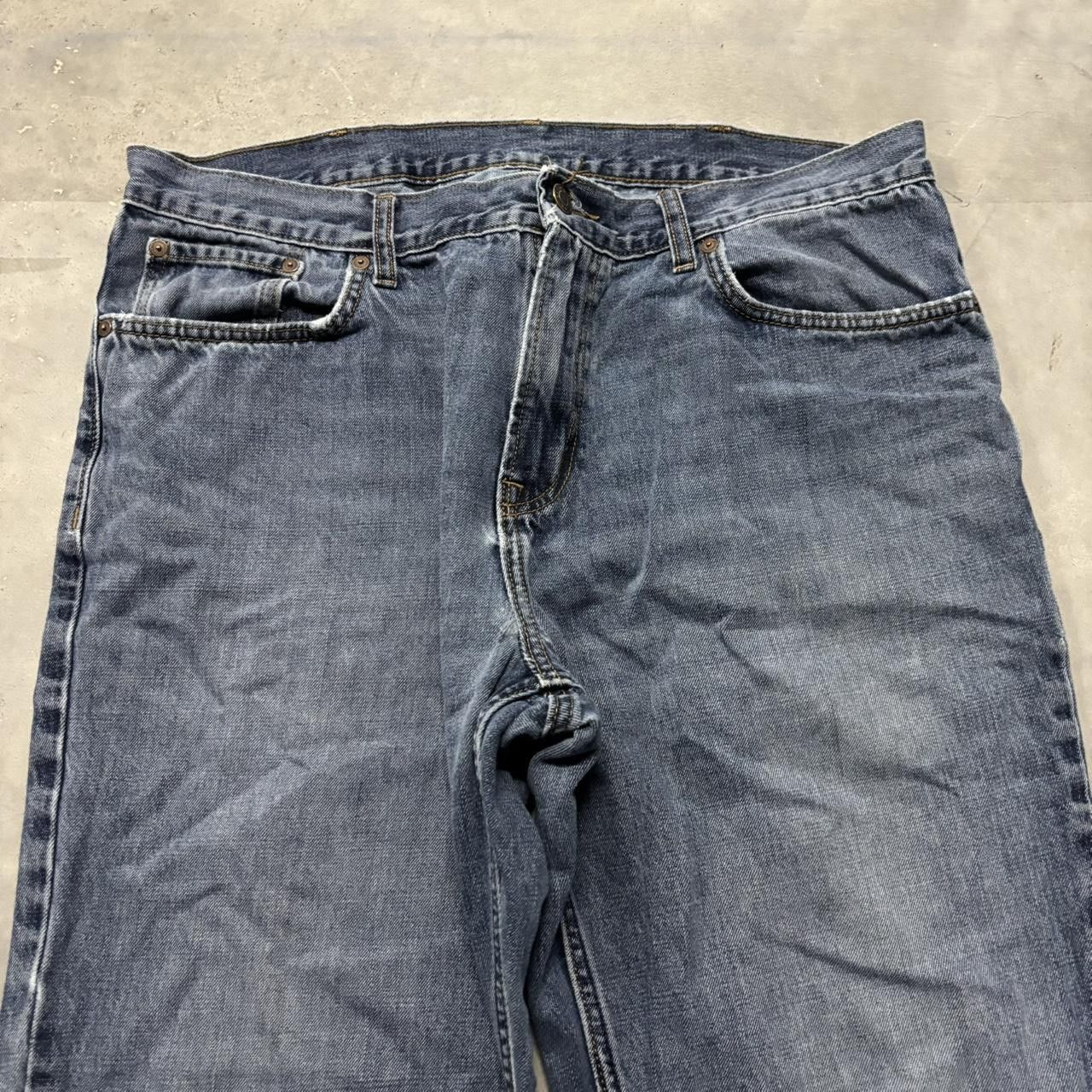 Japanese Brand × Vintage Crazy Vintage Y2K/2000s Grunge Dark Wash Essential Denim Jeans! Size US 36 / EU 52 - 5 Thumbnail