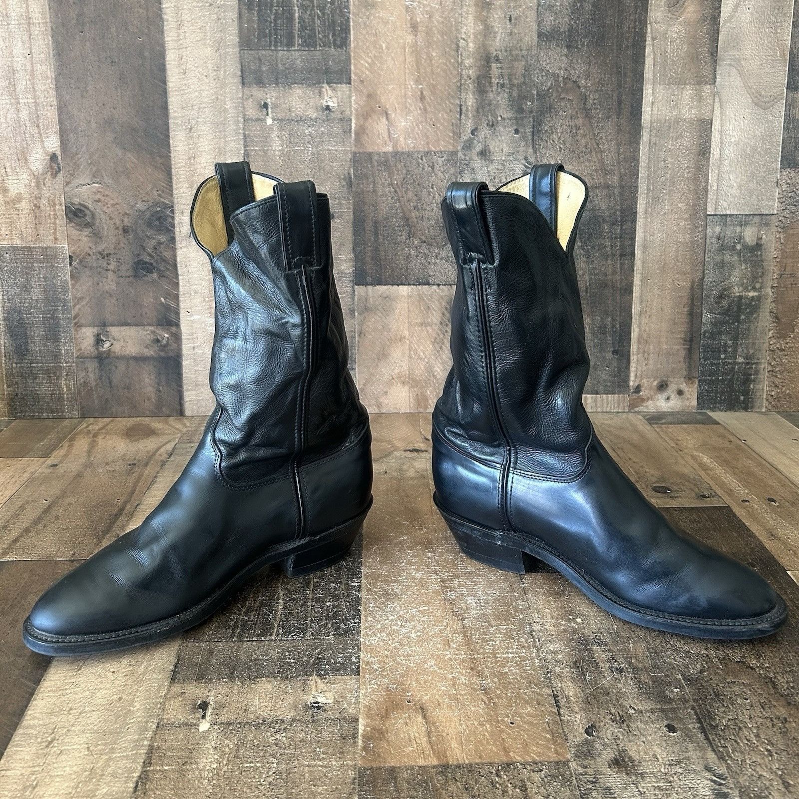 Justin Justin 3040 Tobias Vibram Sole Cowboy Boots Mens 9.5 EE Size US 9.5 / EU 42-43 - 12 Thumbnail