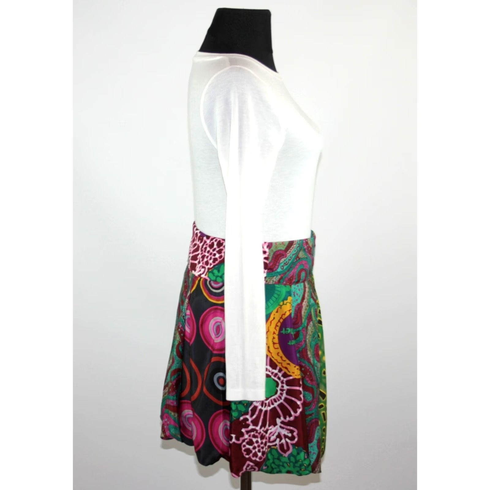 Desigual Desigual womens skirt Size 36 Multicoloured A-Line Polyester Size 25" / US 0 / IT 36 - 4 Thumbnail