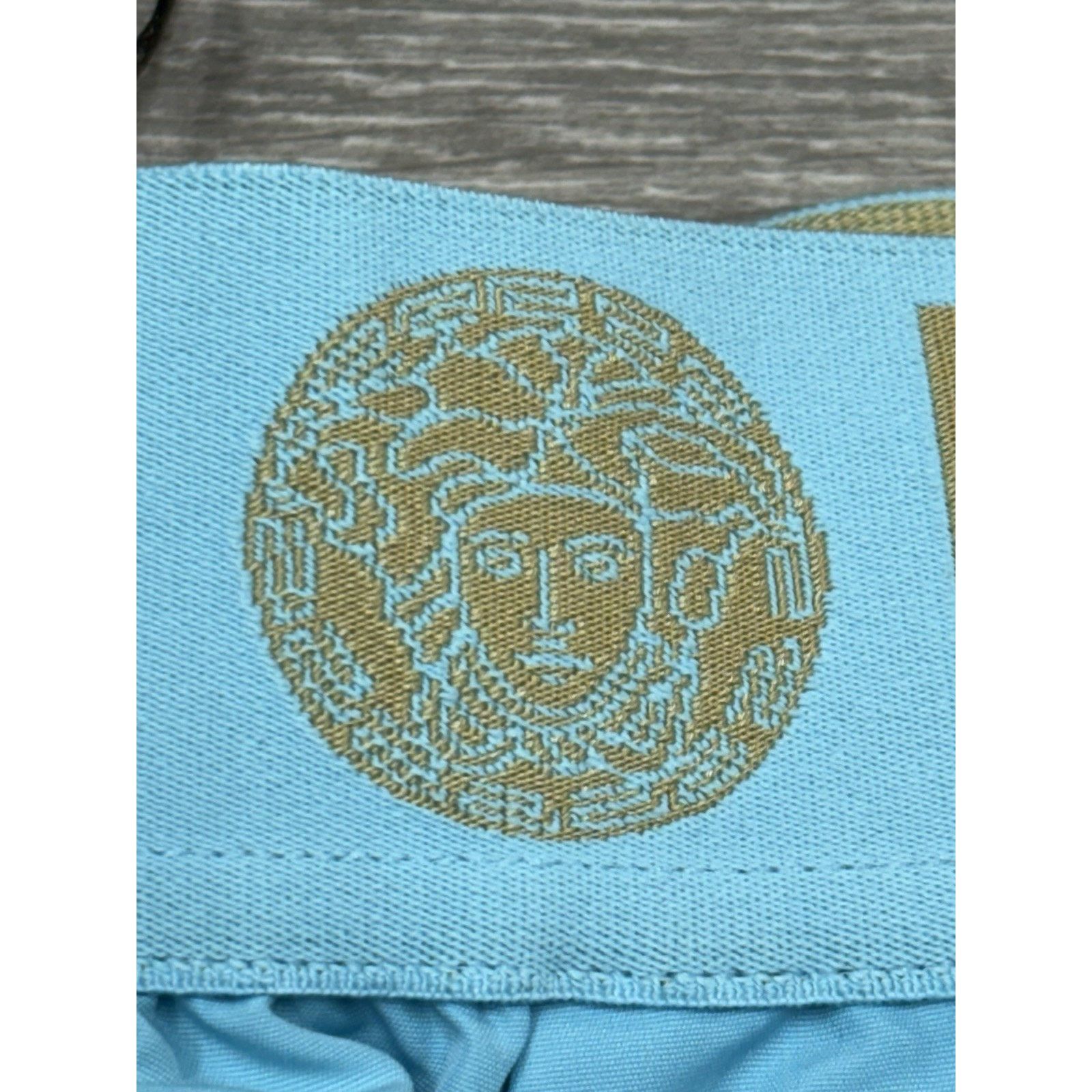 Versace Size 5 - Versace Greca Border Swim Shorts' Blue ' | NEW! Size US 31 - 8 Thumbnail