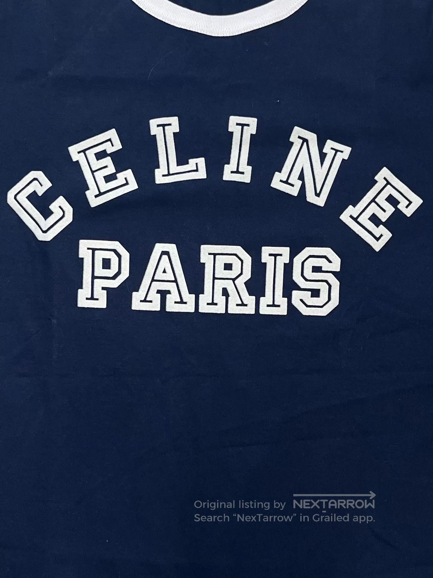 Celine CELINE Logo Print Round Neck Short Sleeve T-shirt. Size S / US 4 / IT 40 - 3 Thumbnail