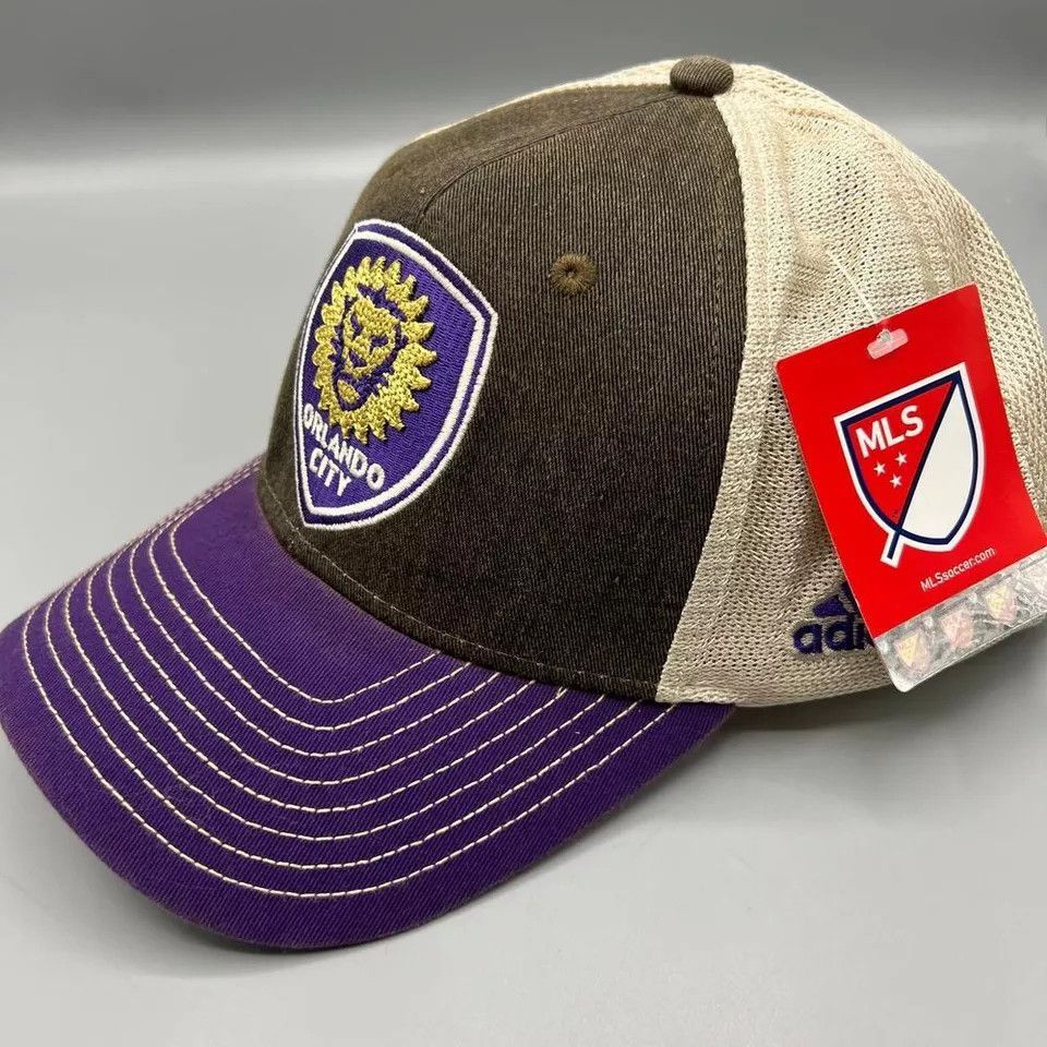 Adidas Orlando City Trucker Hat Men Black Purple Adidas Snap Back Size ONE SIZE - 8 Thumbnail